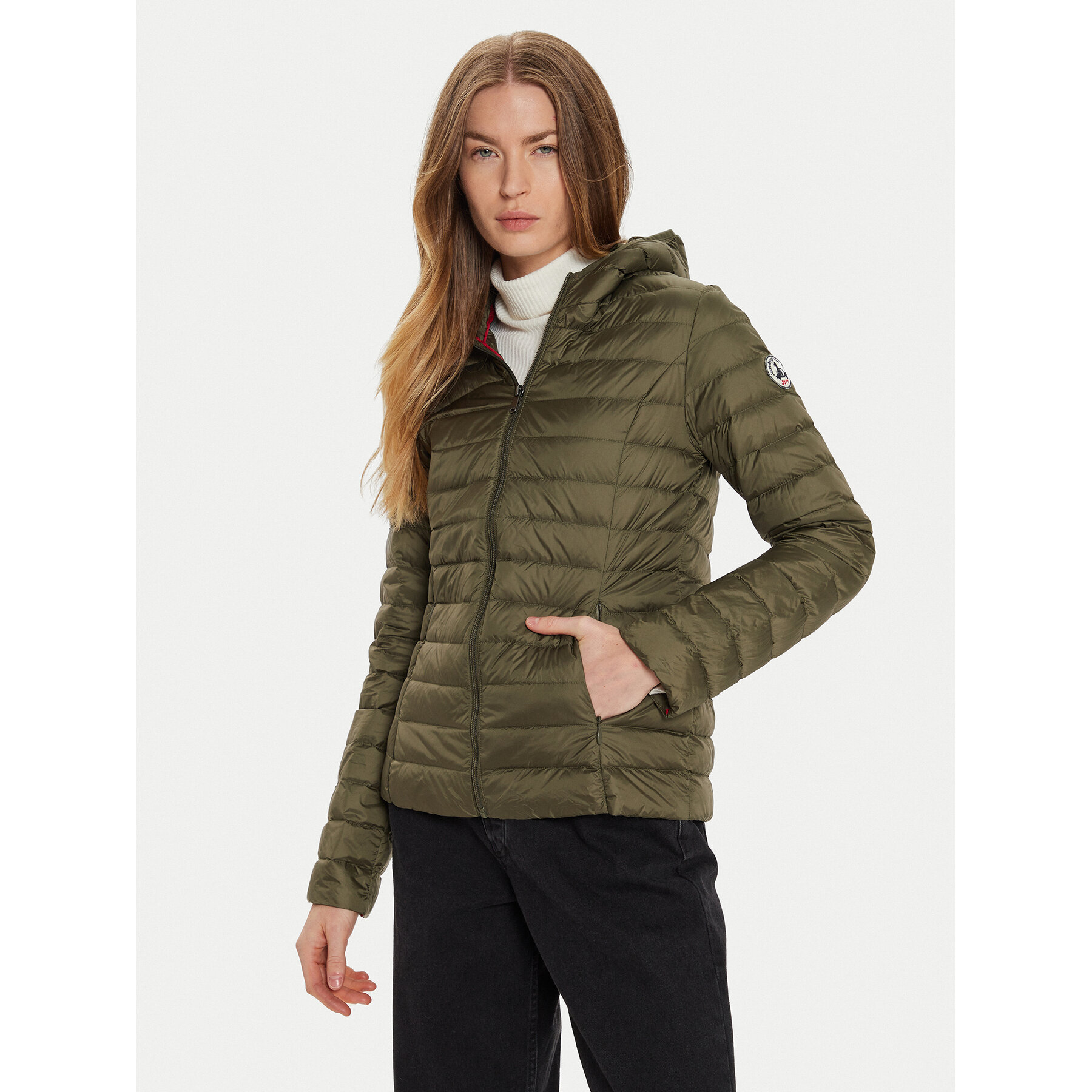 Jott Kurtka puchowa Cloe P000WDOW01 Zielony Slim Fit