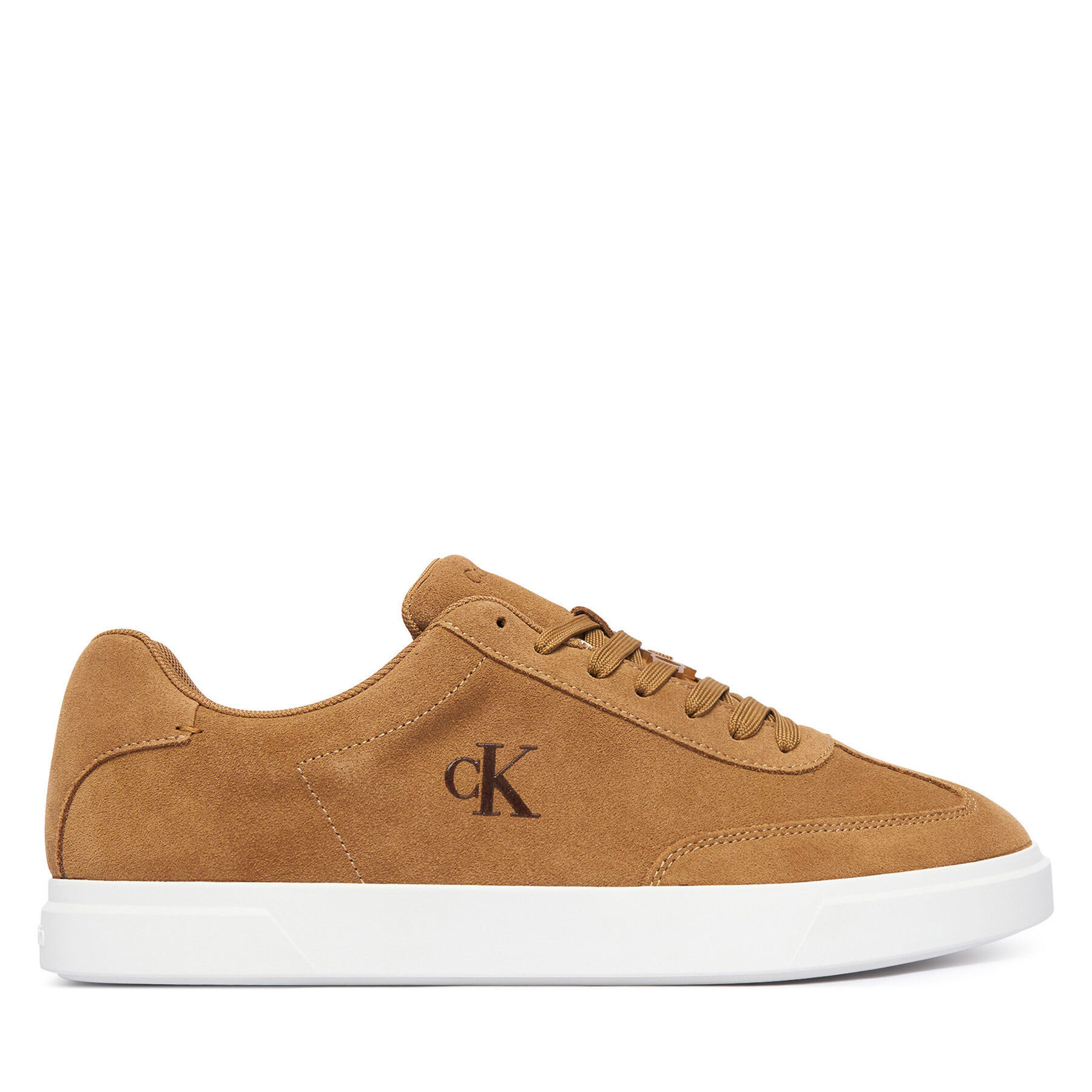 Calvin Klein Sneakersy Low Prof Cupsole Wt Su HM0HM02201 Brązowy jasny