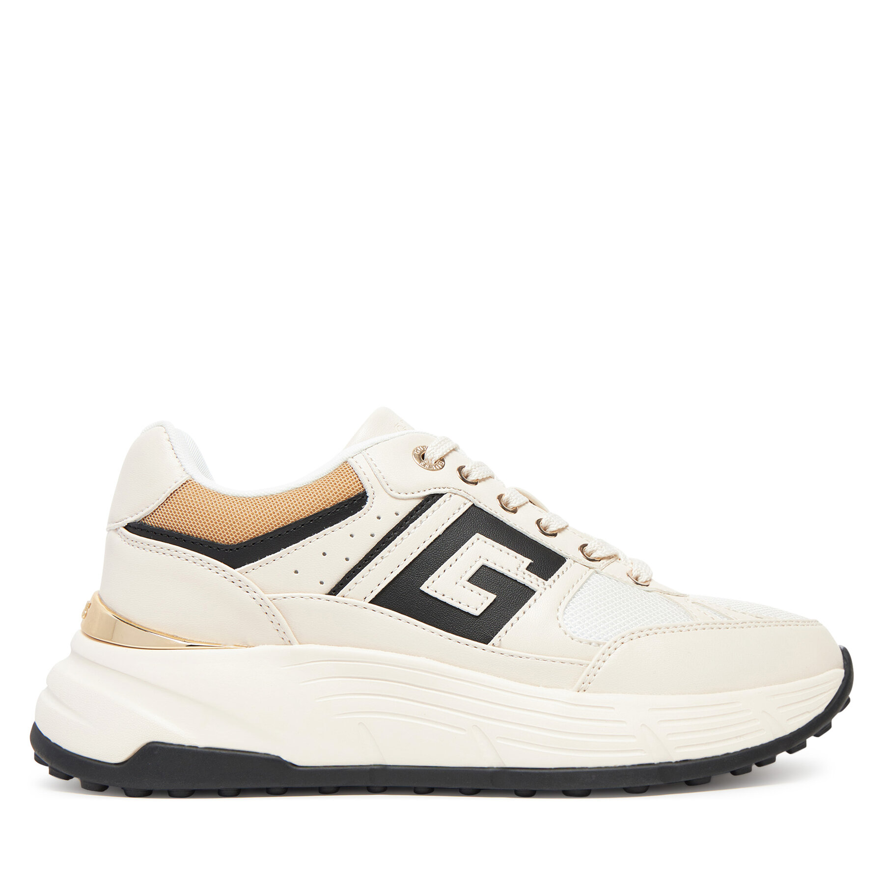 Guess Sneakersy FLTFON FAB12 Écru
