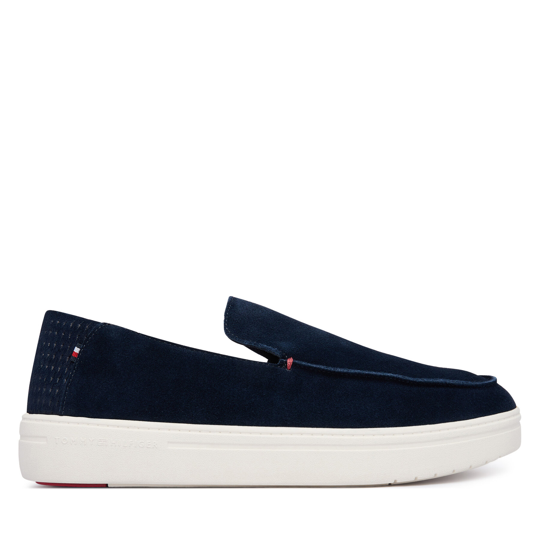 Tommy Hilfiger Lordsy Modern Light Suede Loafer FM0FM05924 Granatowy
