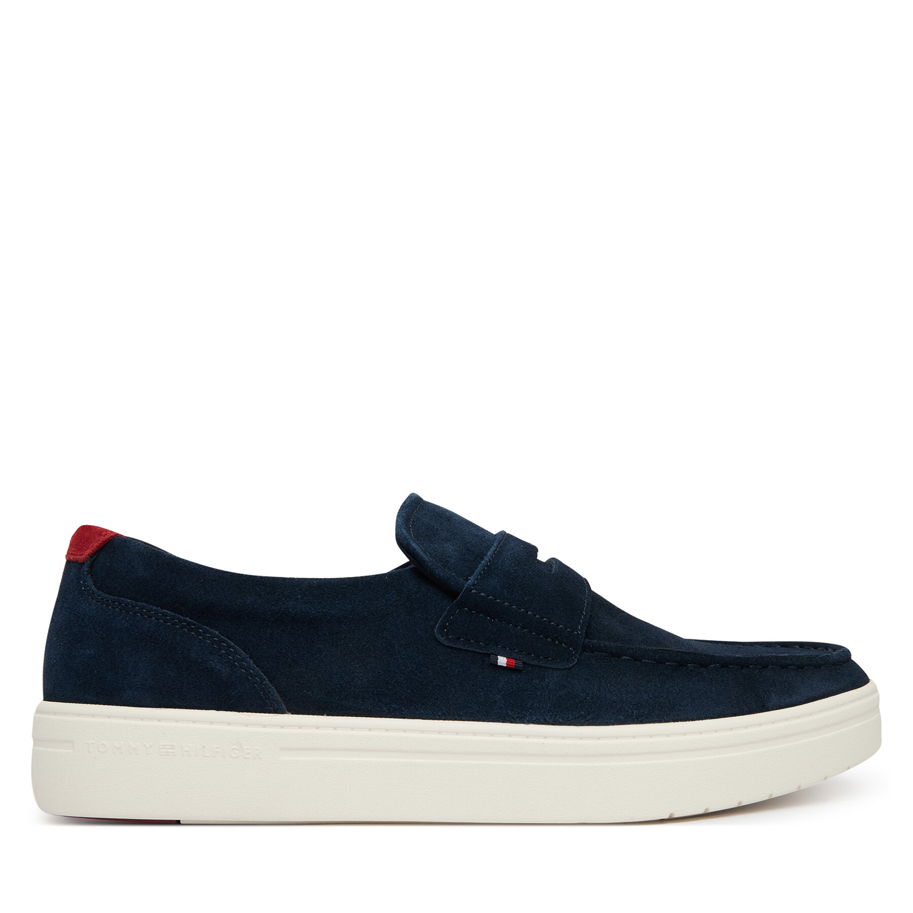 Tommy Hilfiger Półbuty Modern Light Hybrid Suede Loafer FM0FM05786 Granatowy