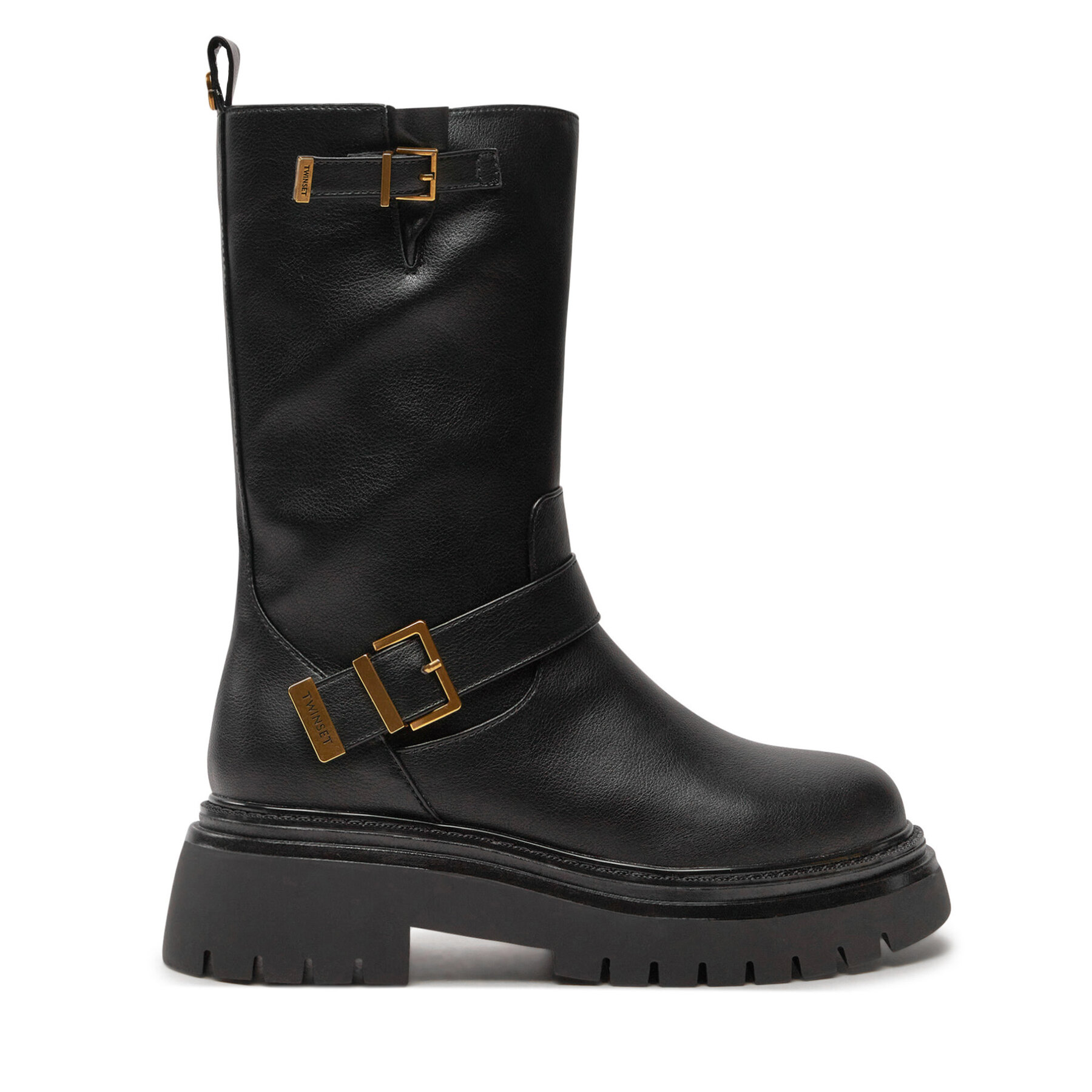 TWINSET Botki 242TCP042 Czarny