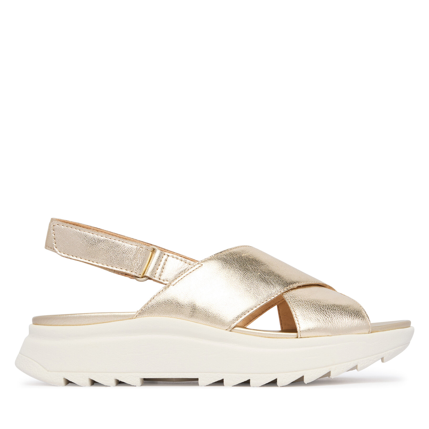 Clarks Sandały DashLite Wish 26185882 Złoty