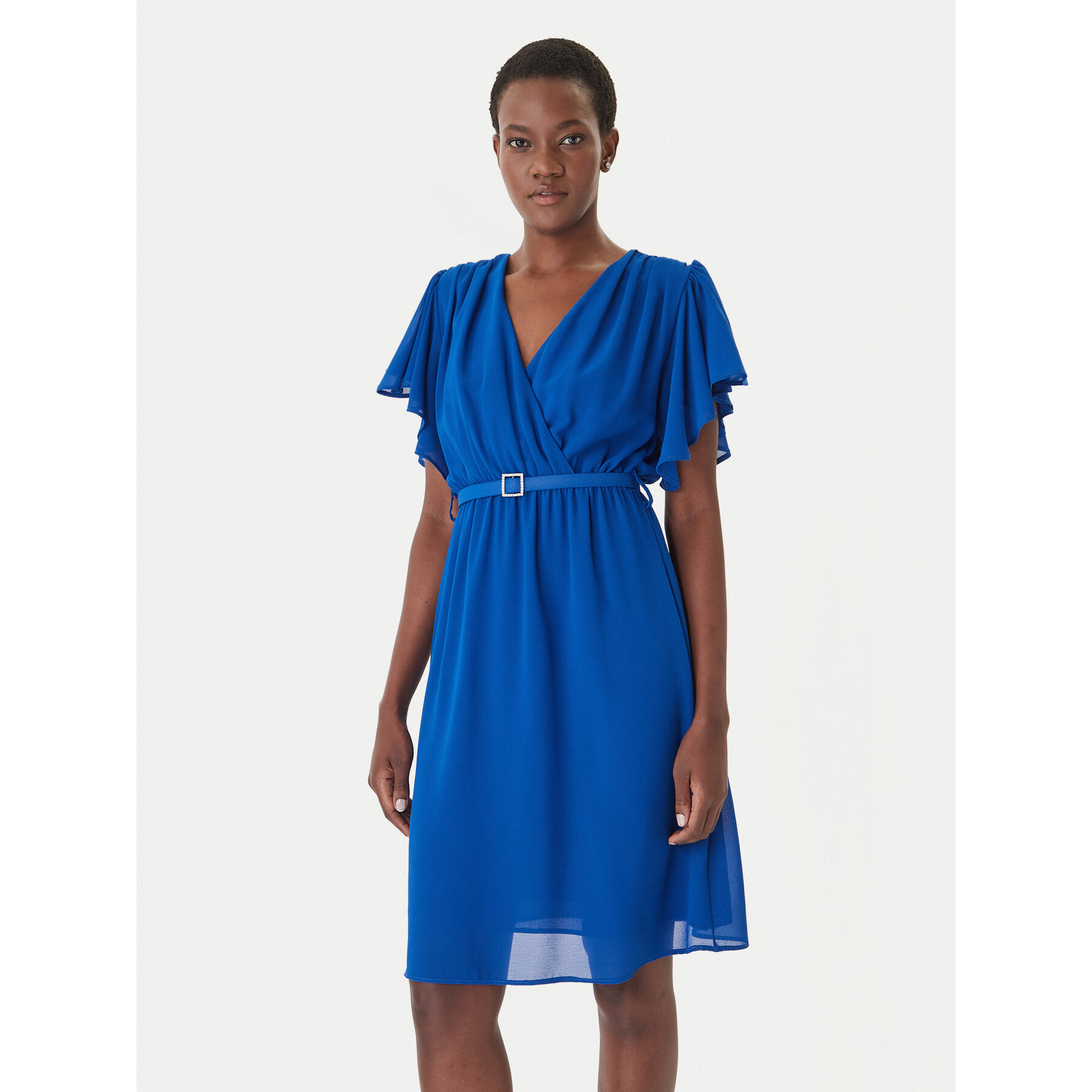 Artigli Sukienka koktajlowa ACAB004967 Niebieski Regular Fit
