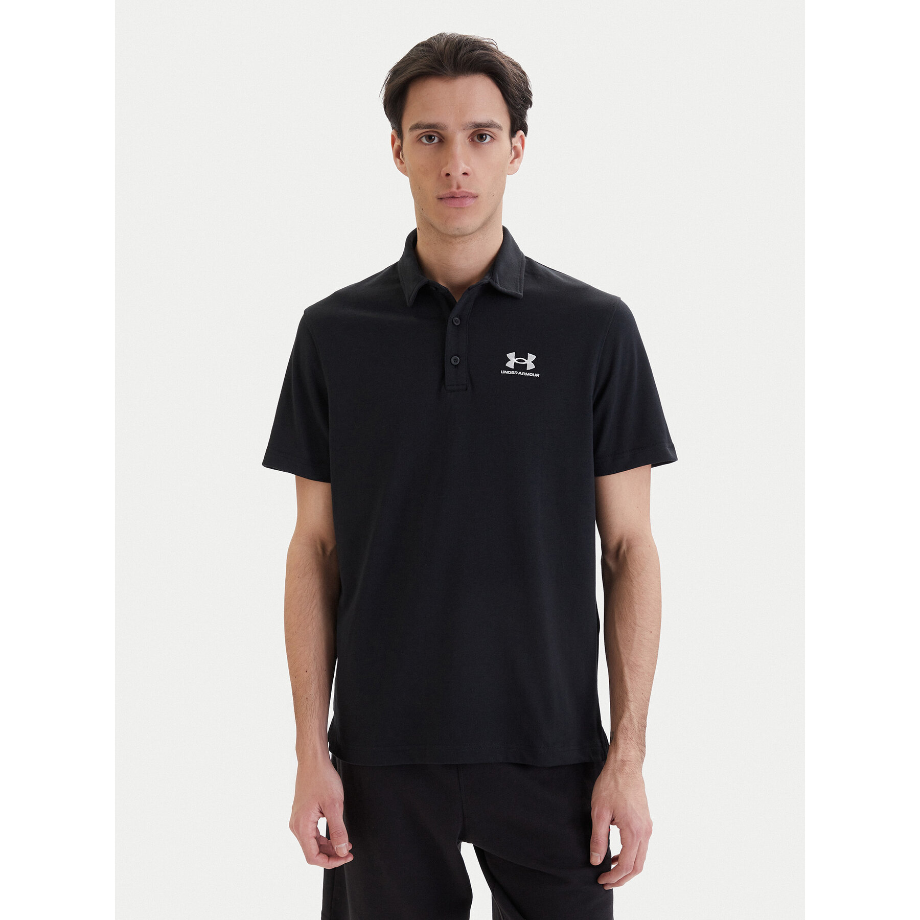 Under Armour Polo UA Icon 1386608 Czarny Loose Fit