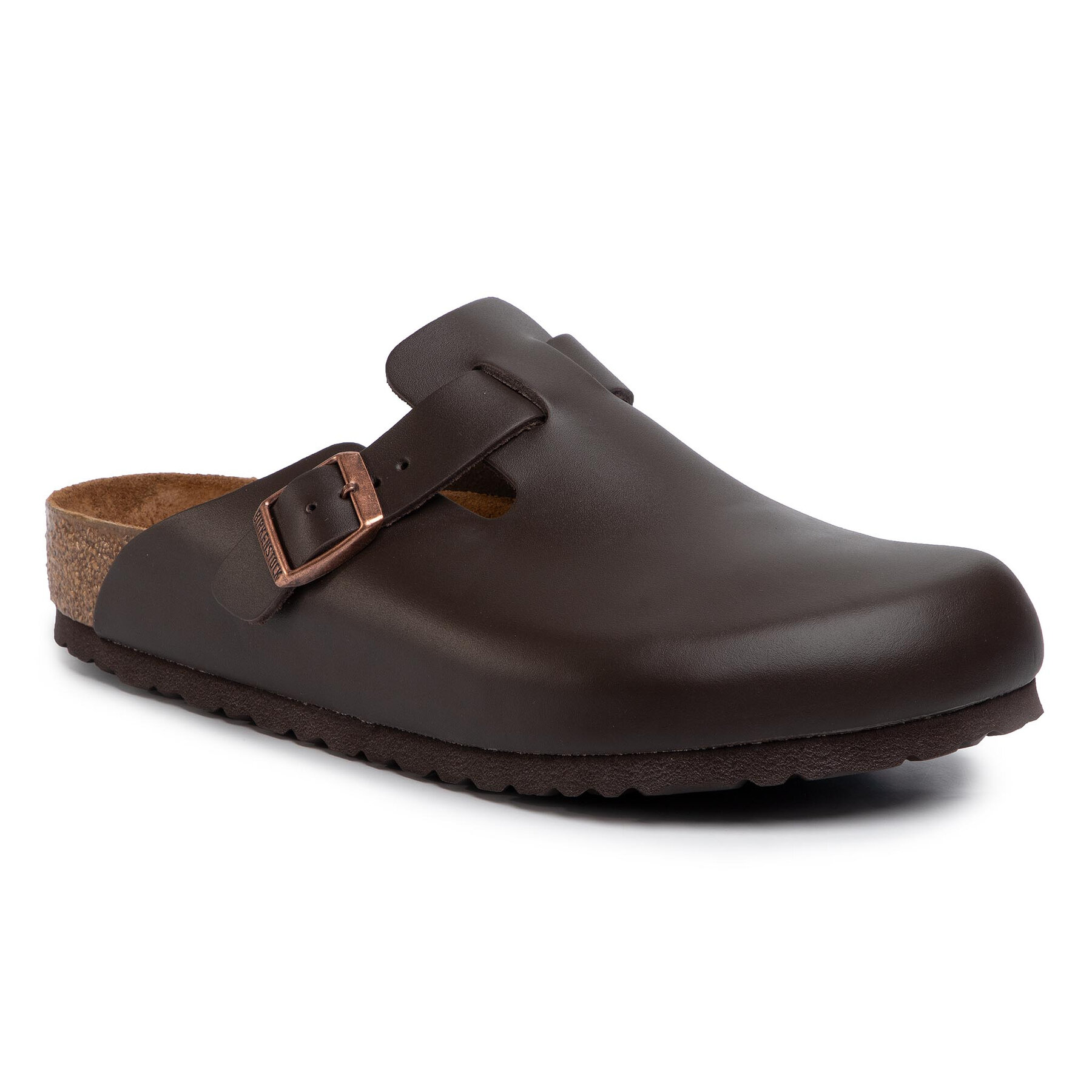 Birkenstock Klapki Boston 60101 Brązowy