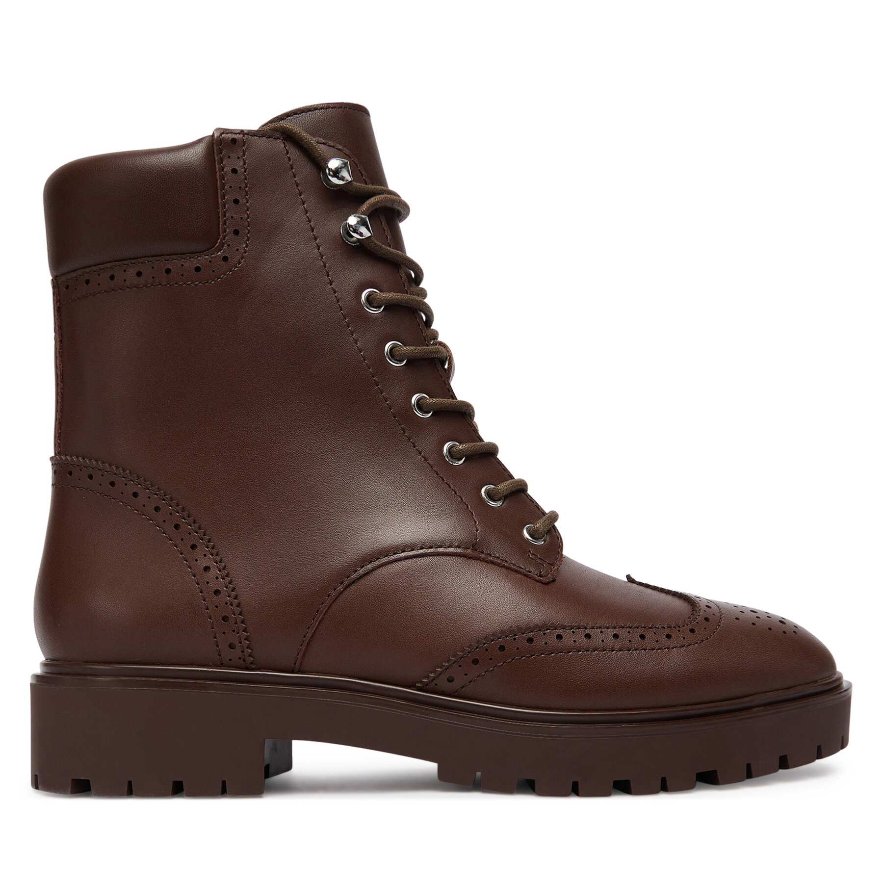 LAUREN RALPH LAUREN Trzewiki Alysn 802977885002 Brązowy