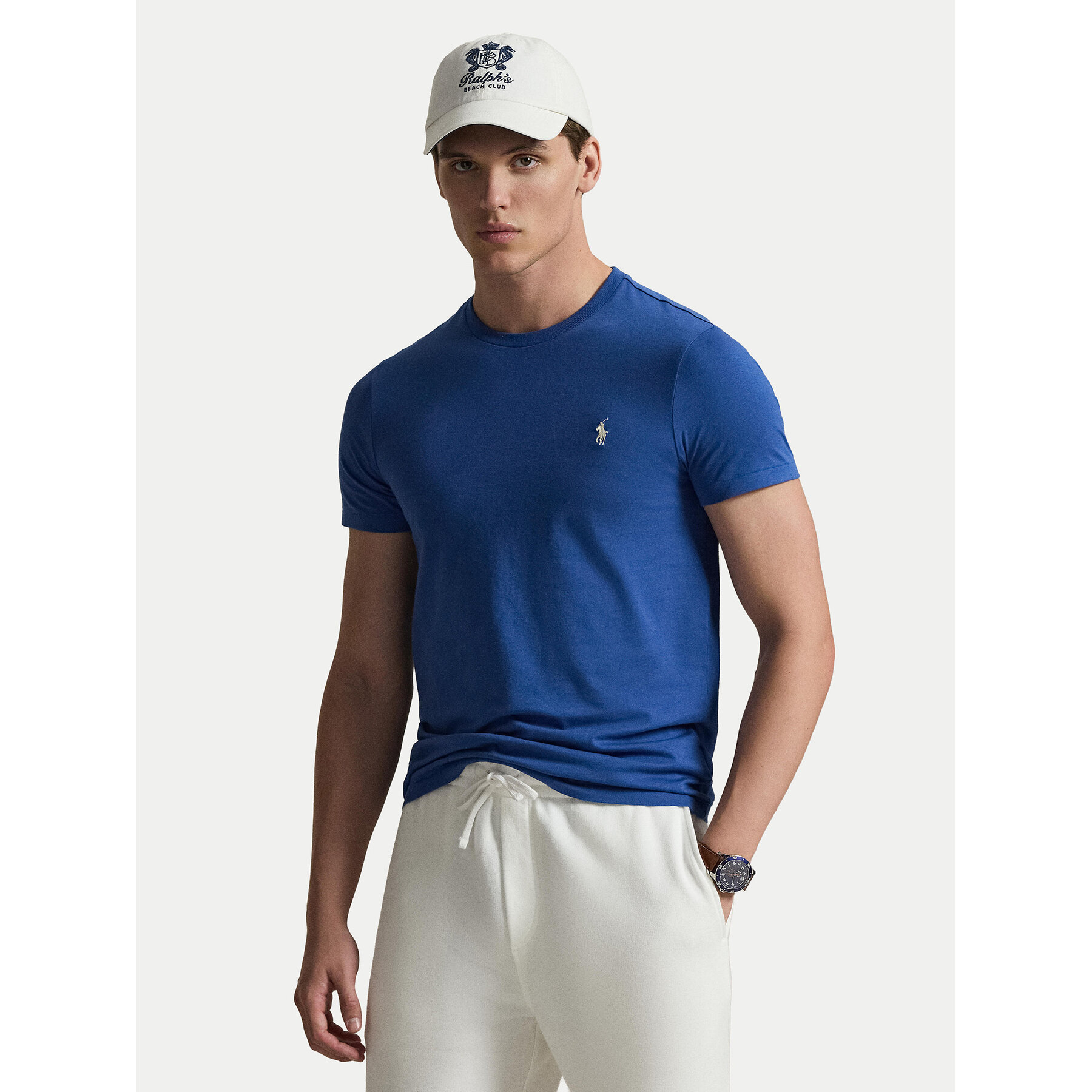Polo Ralph Lauren T-Shirt 710671438537 Niebieski Custom Slim Fit