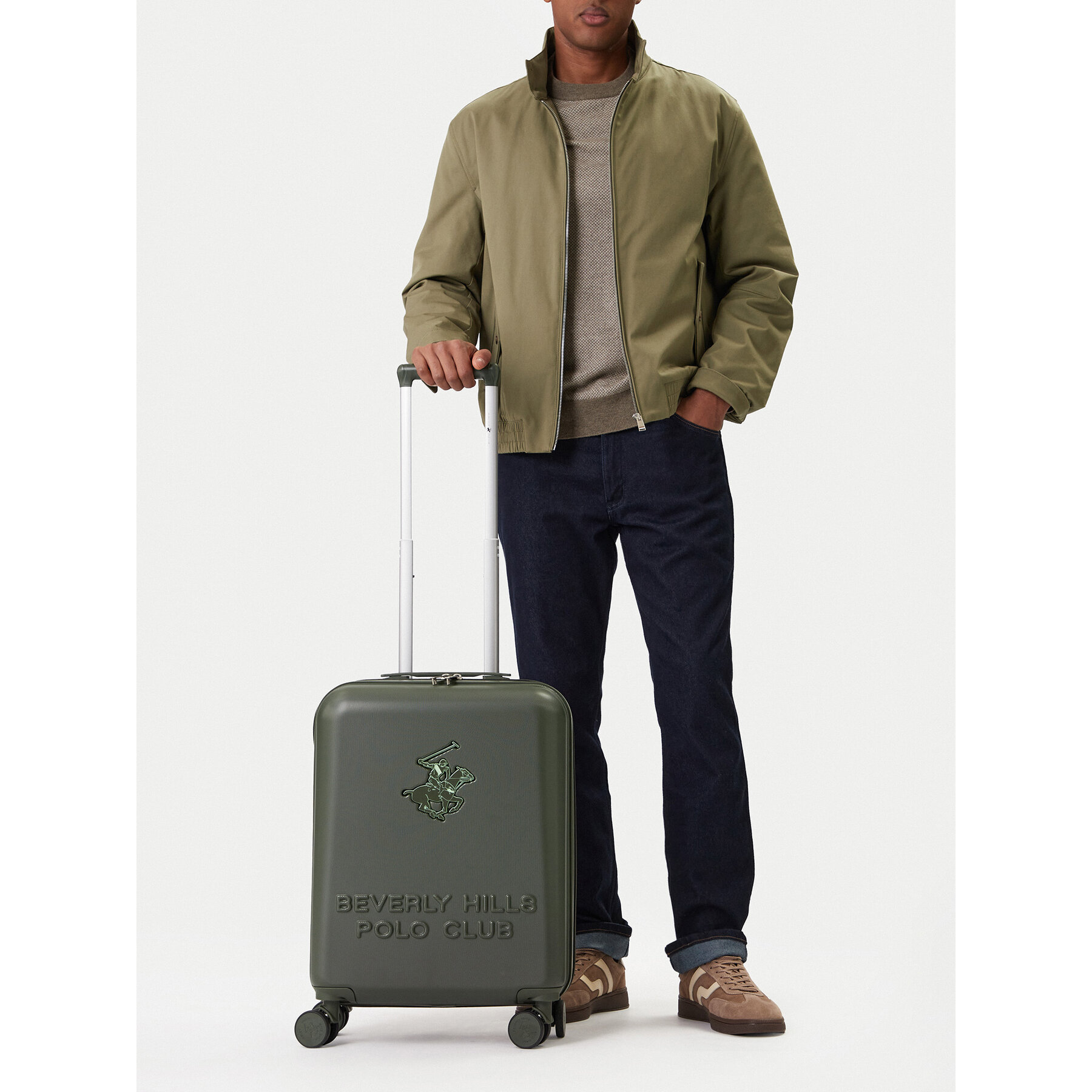 Beverly Hills Polo Club Walizka kabinowa CEO-BHPC-S-003-08-KHAKI Khaki
