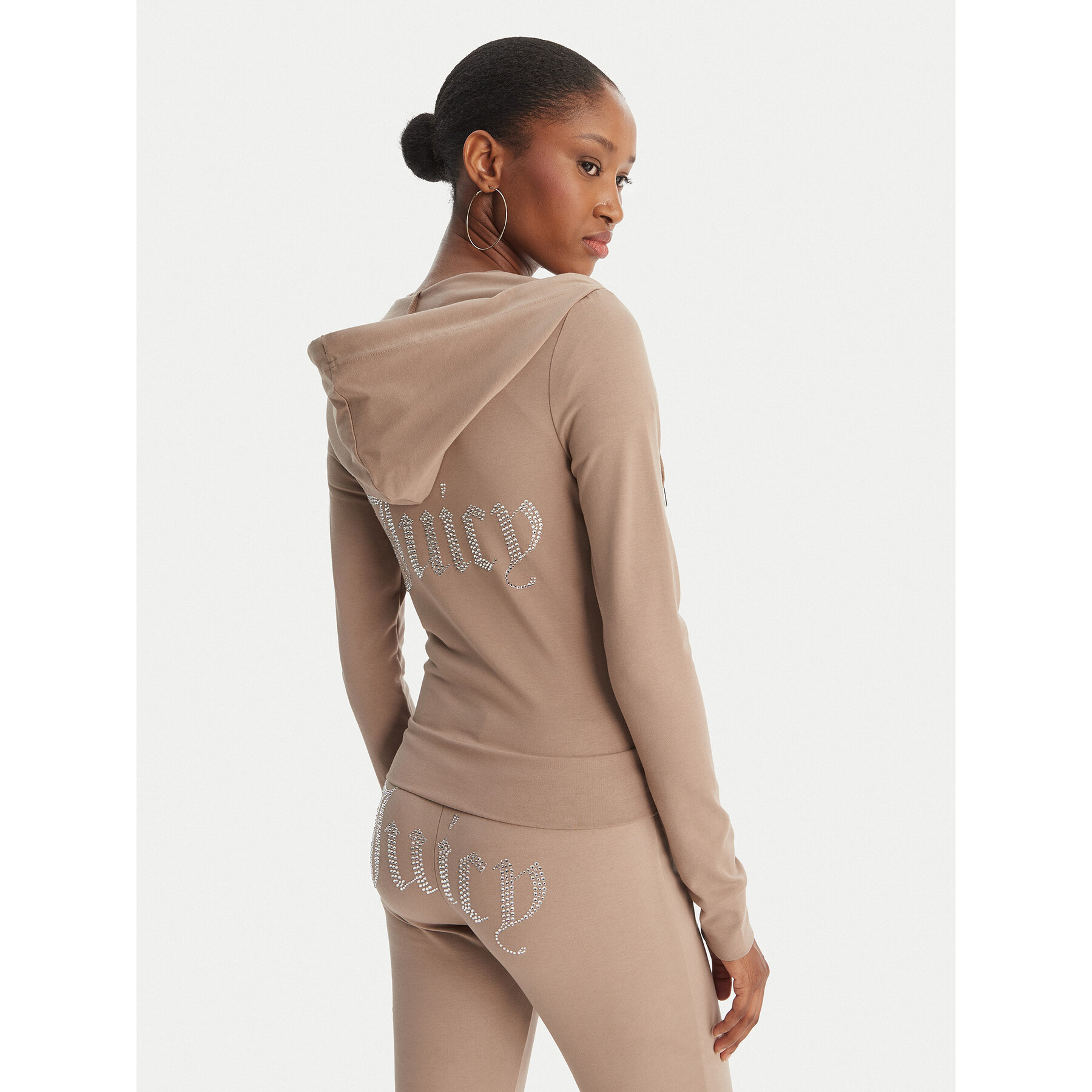 Juicy Couture Bluza Oola JCWAS126306 Beżowy Slim Fit