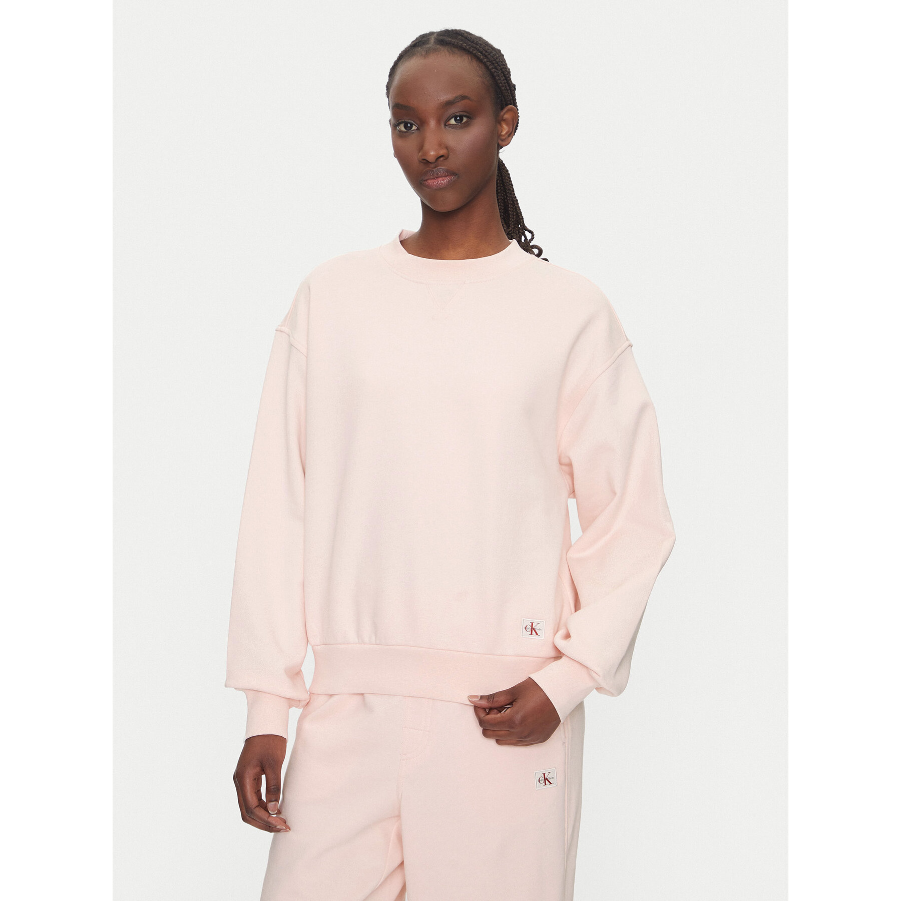 Calvin Klein Jeans Bluza LV047B238G Różowy Regular Fit