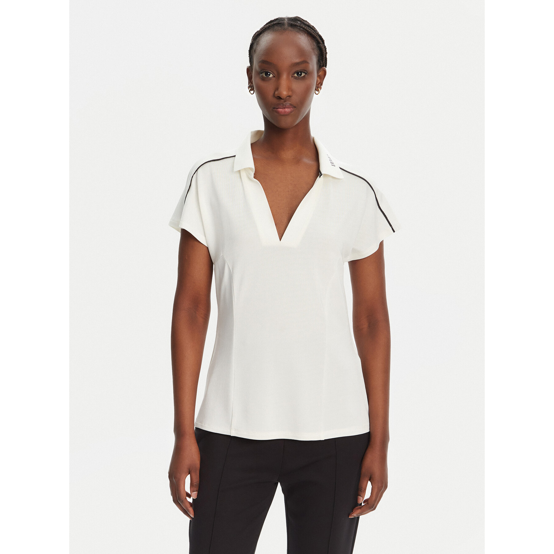 Liu Jo Sport T-Shirt TA5183 J4883 Biały Regular Fit