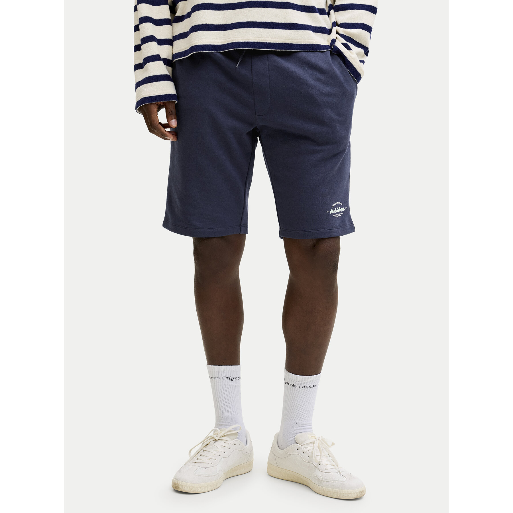 Jack & Jones Szorty sportowe Gordon Brandon 12292136 Granatowy Regular Fit