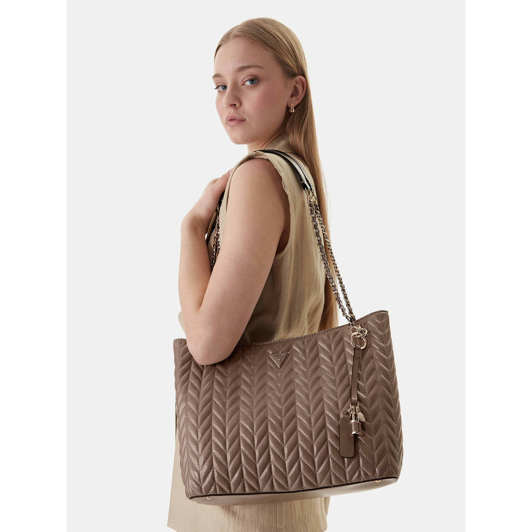 Guess Torebka Cheryl HWTQ97 20220 Beżowy