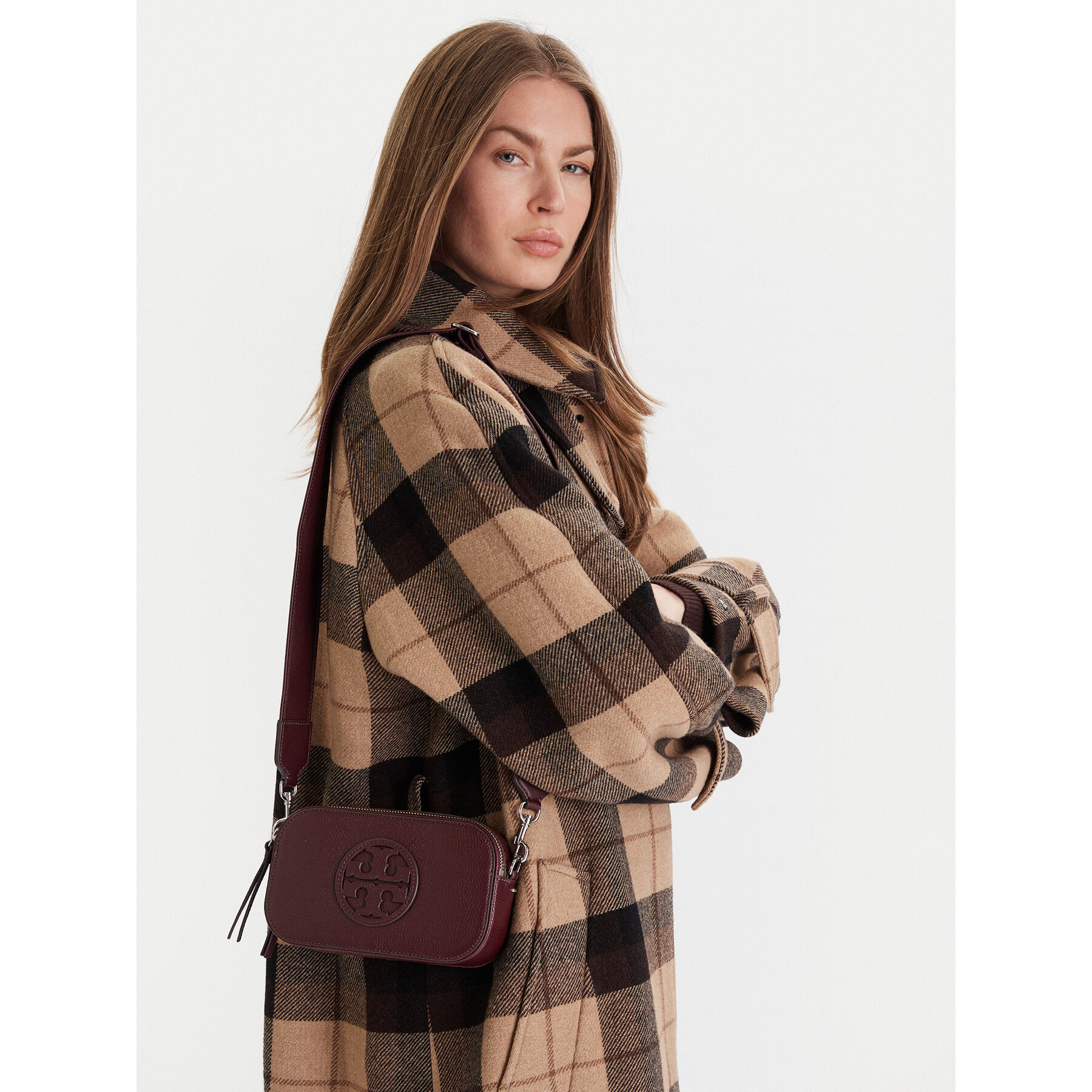 Tory Burch Torebka Mini Miller 171956 Bordowy