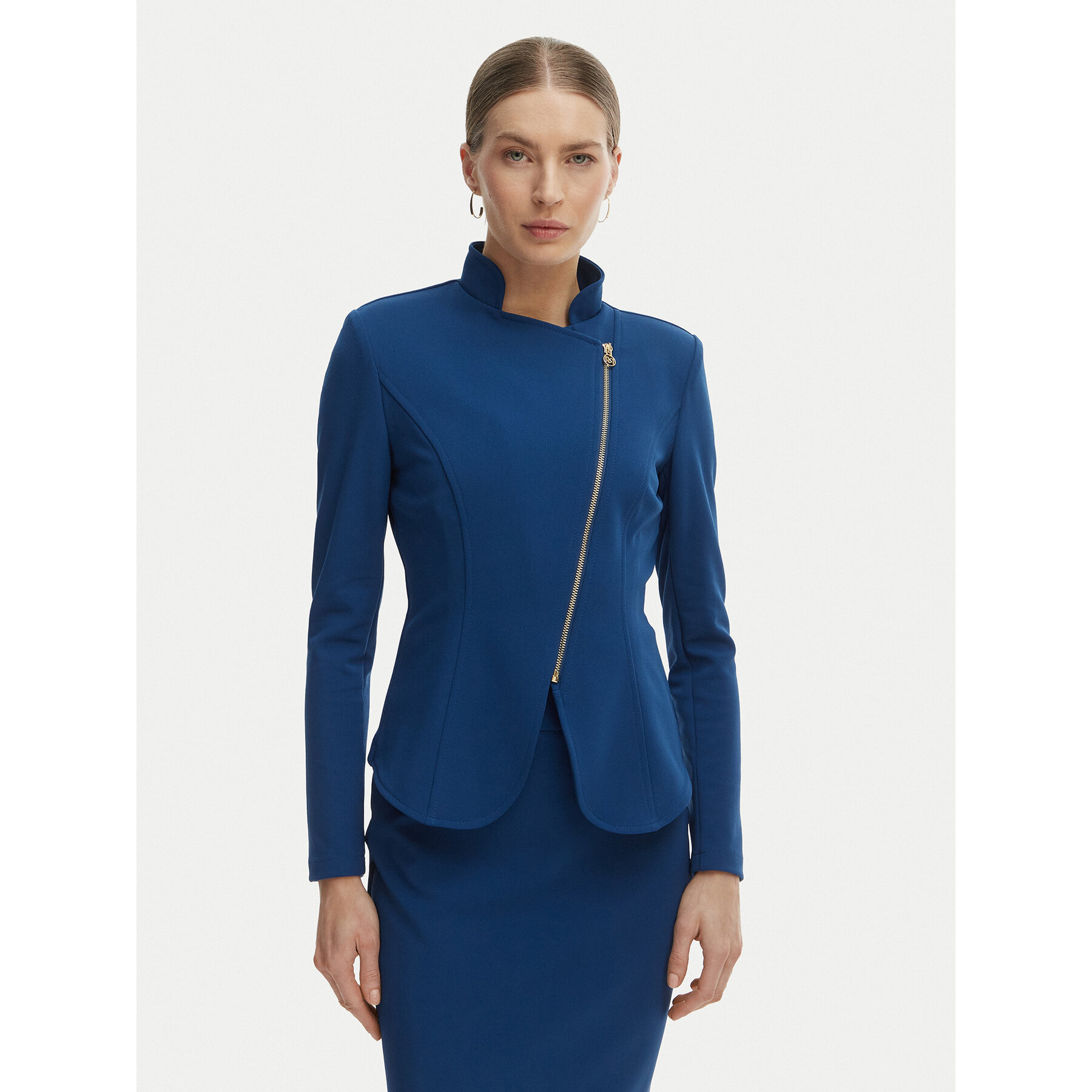 Rinascimento Marynarka CFC0127901003 Niebieski Slim Fit