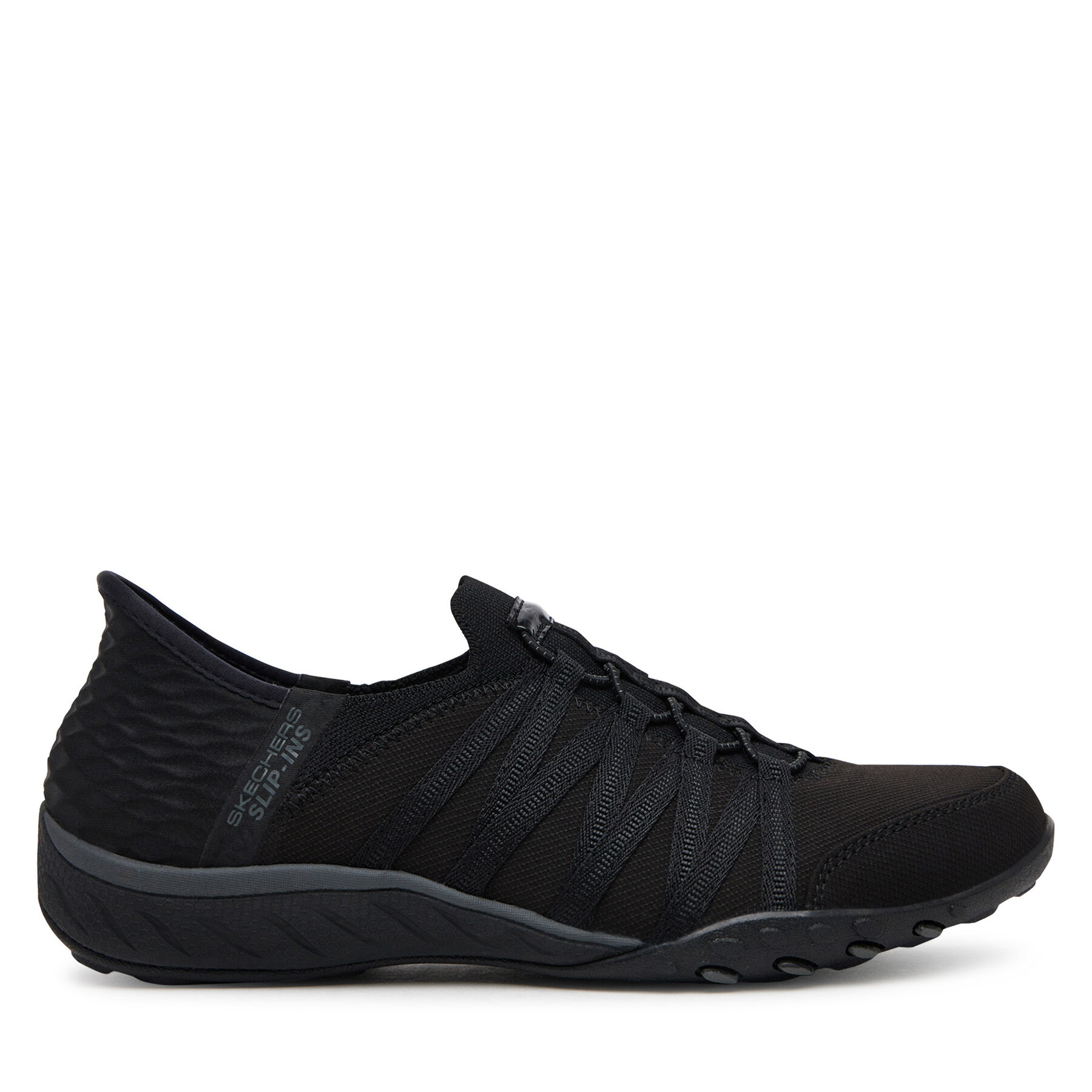 Skechers Sneakersy Breathe Easy - Roll With Me 100593/BBK Czarny
