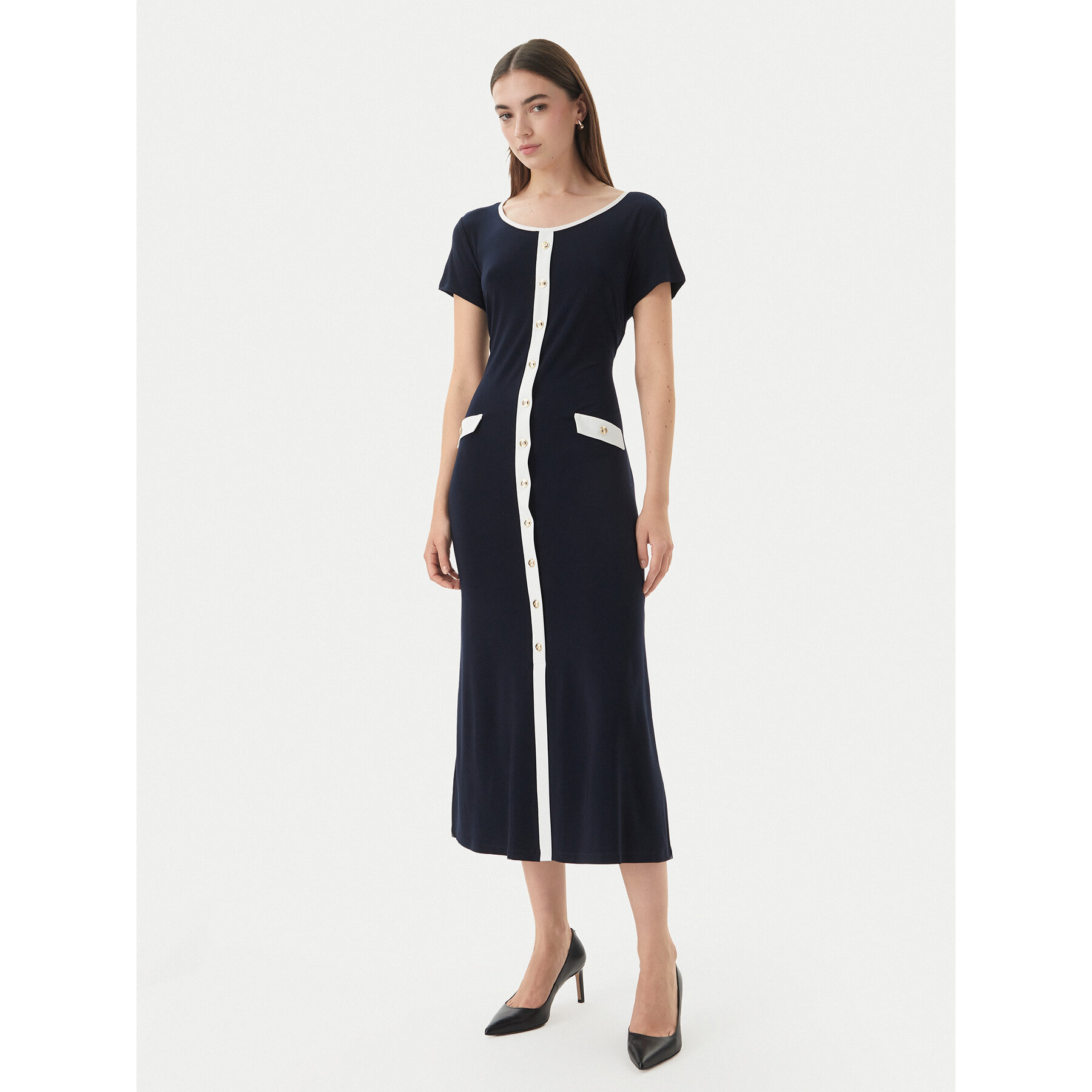 Joseph Ribkoff Sukienka codzienna 261067 Granatowy Regular Fit