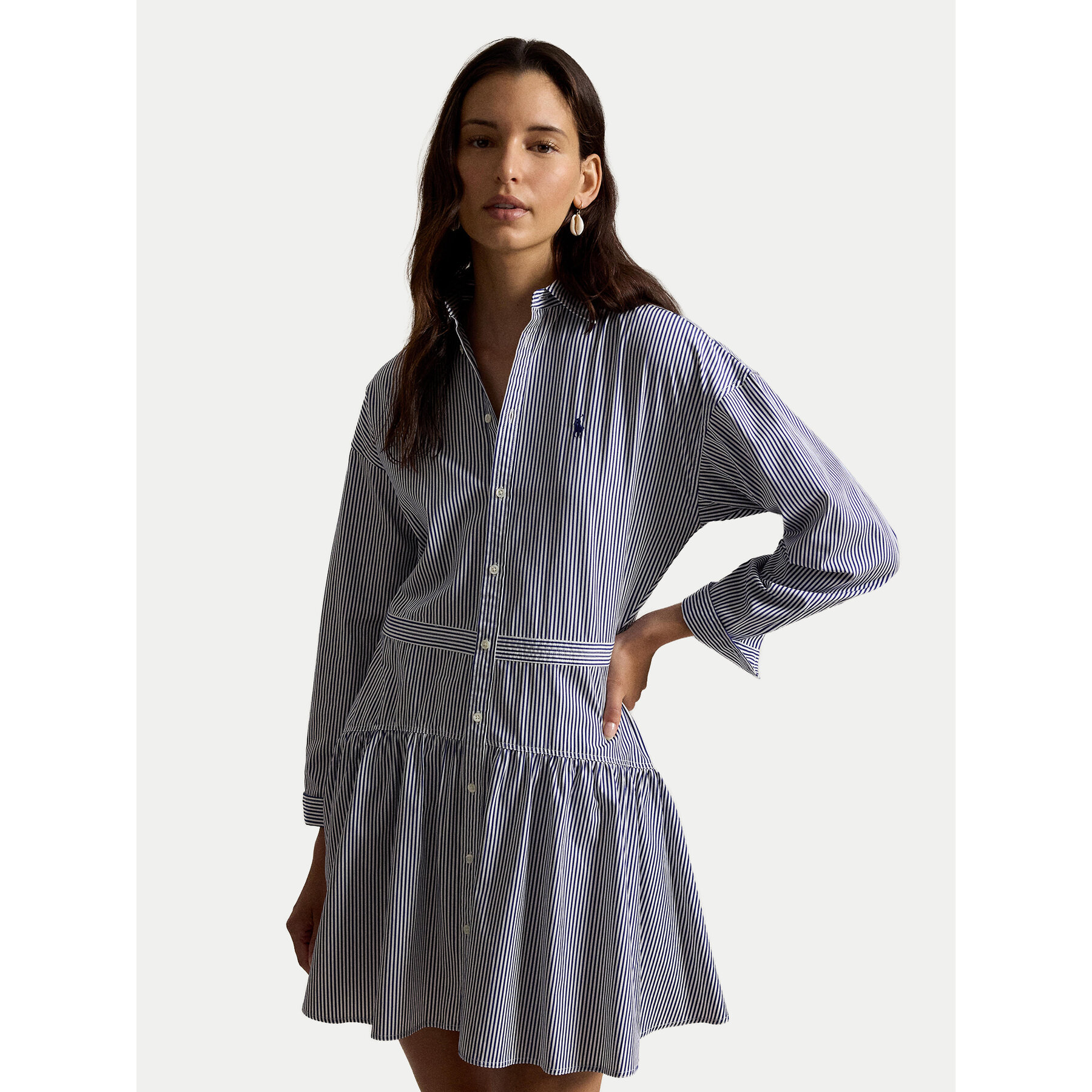 Polo Ralph Lauren Sukienka koszulowa 211B22754001 Granatowy Regular Fit