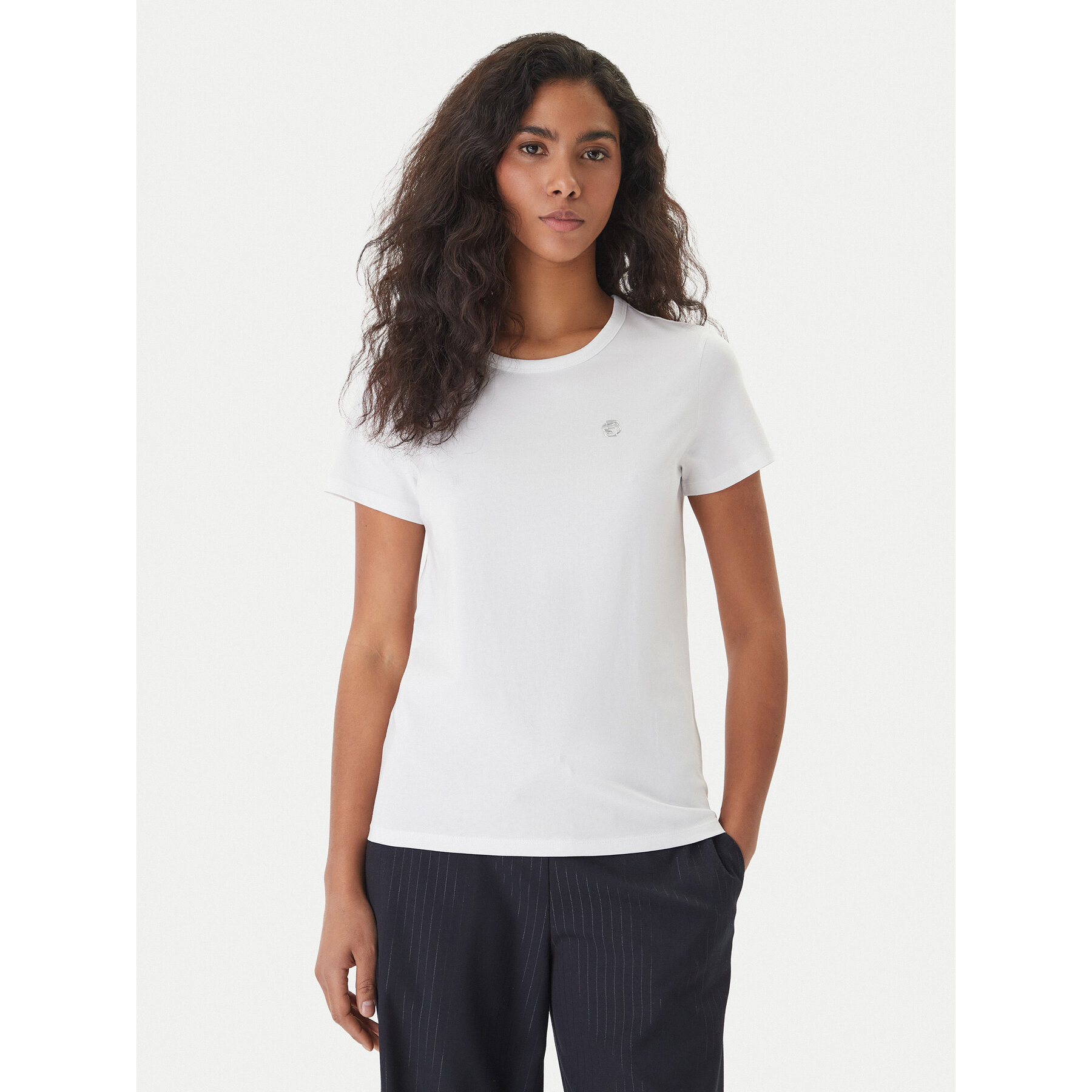 BOSS T-Shirt Eventsa11 50562055 Écru Slim Fit