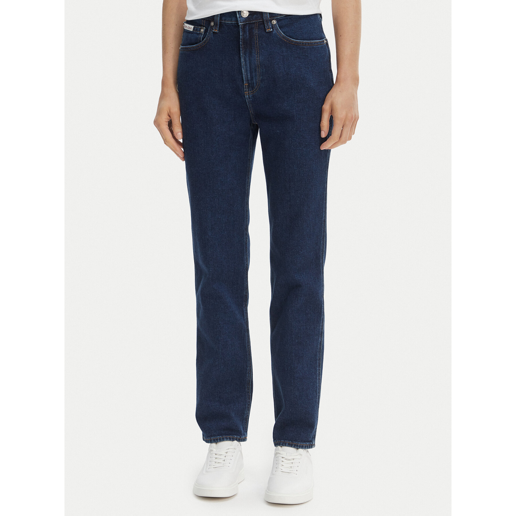 Calvin Klein Jeans Jeansy Archive LV047F749G Granatowy Slim Fit