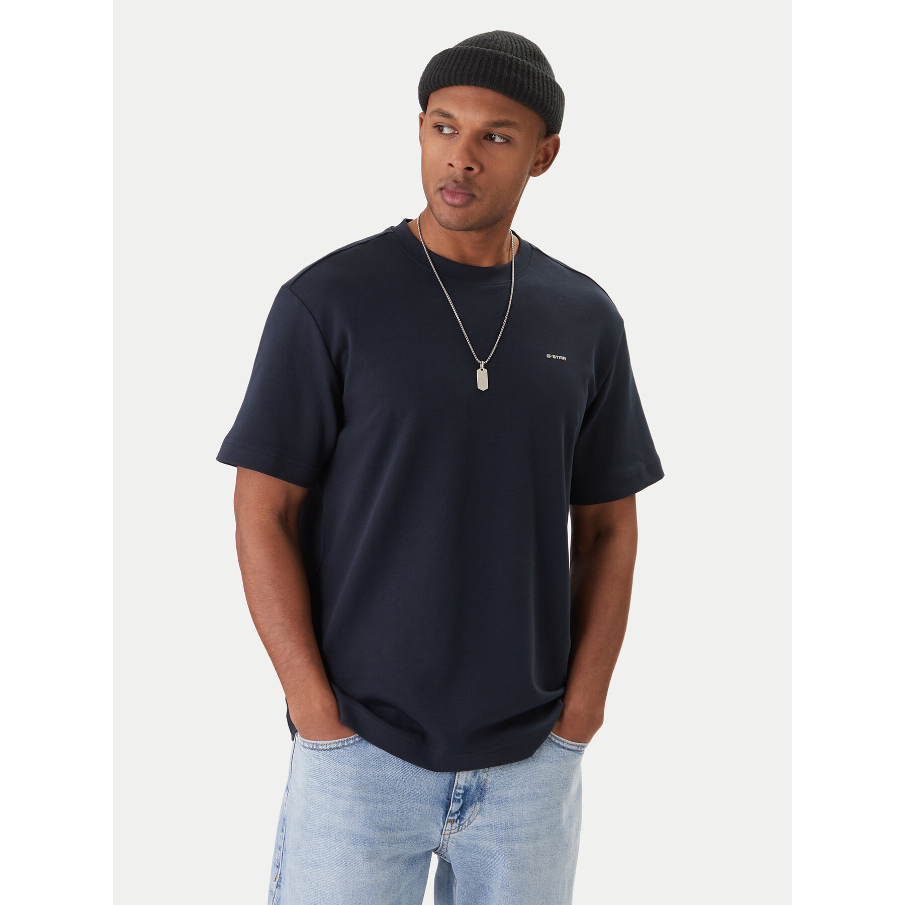 G-Star Raw T-Shirt D28609-C812 Granatowy Regular Fit