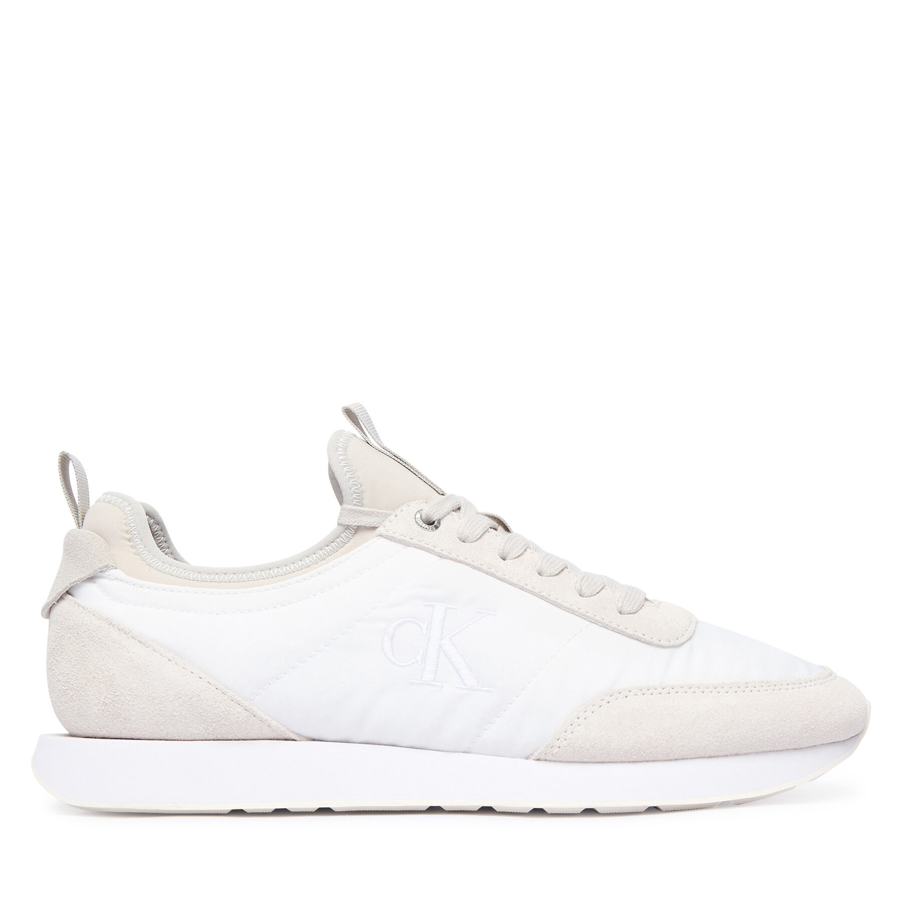 Calvin Klein Sneakersy Retro Runner YM0YM01414 Kremowy