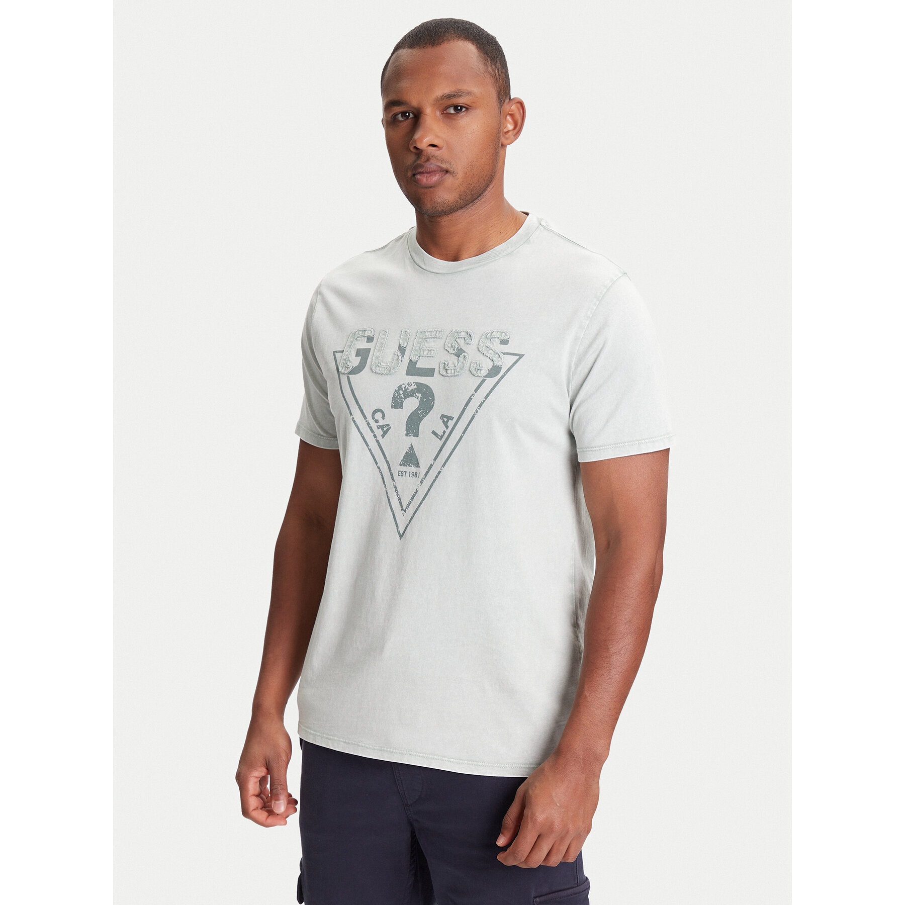 Guess T-Shirt M5YI42 KBW41 Zielony Regular Fit