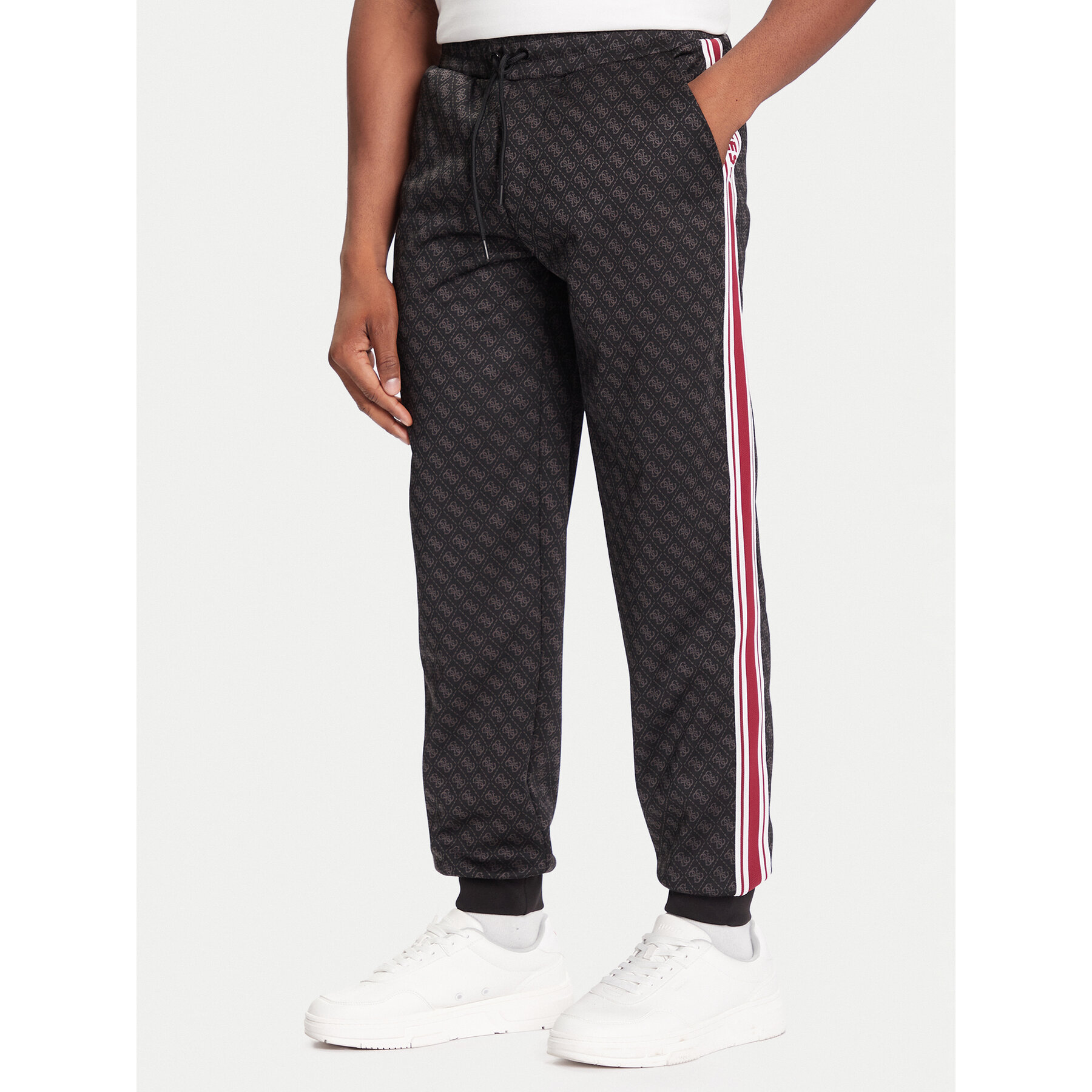Guess Spodnie dresowe Z5BB19 K2042 Czarny Regular Fit
