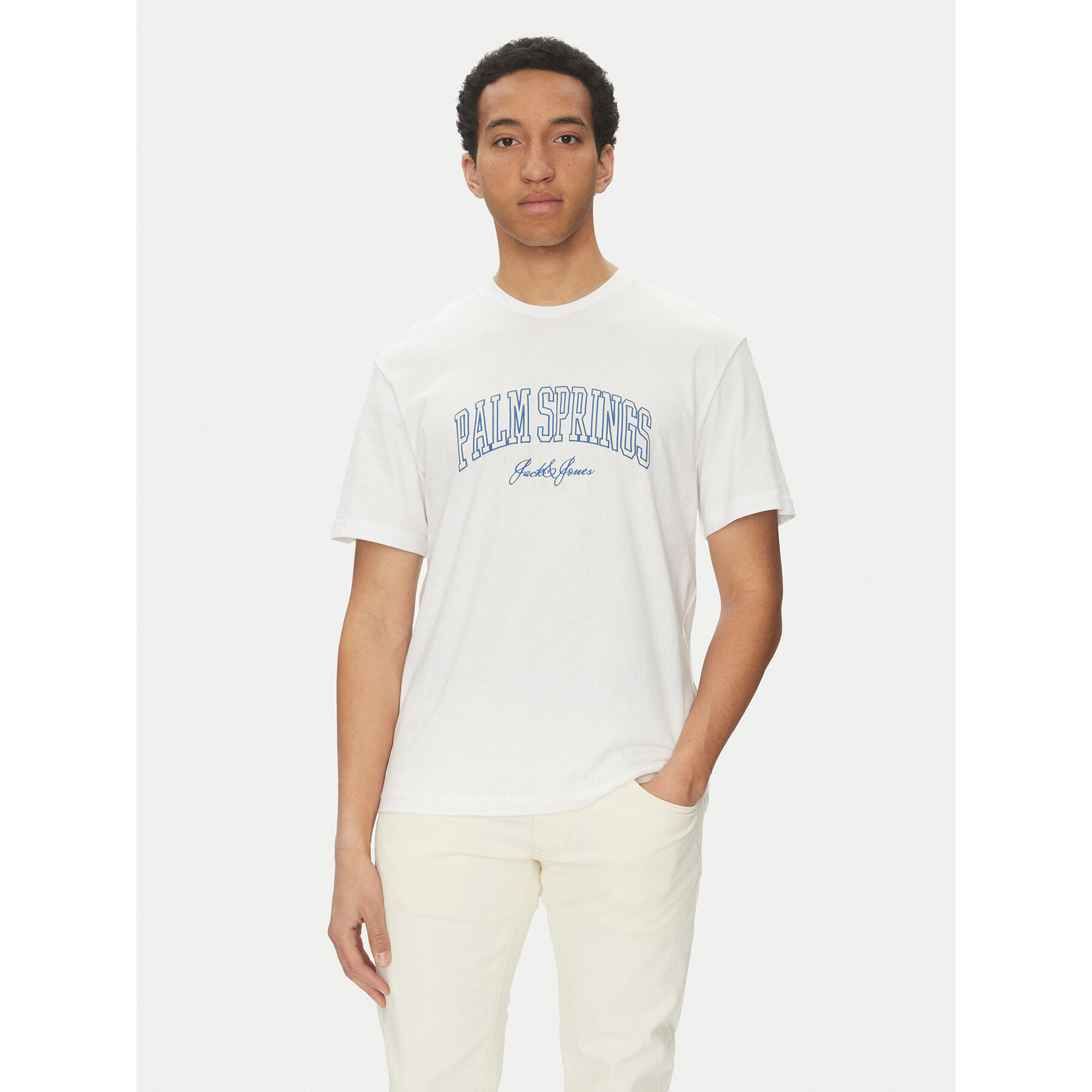 Jack & Jones T-Shirt Detroit 12268441 Biały Relaxed Fit