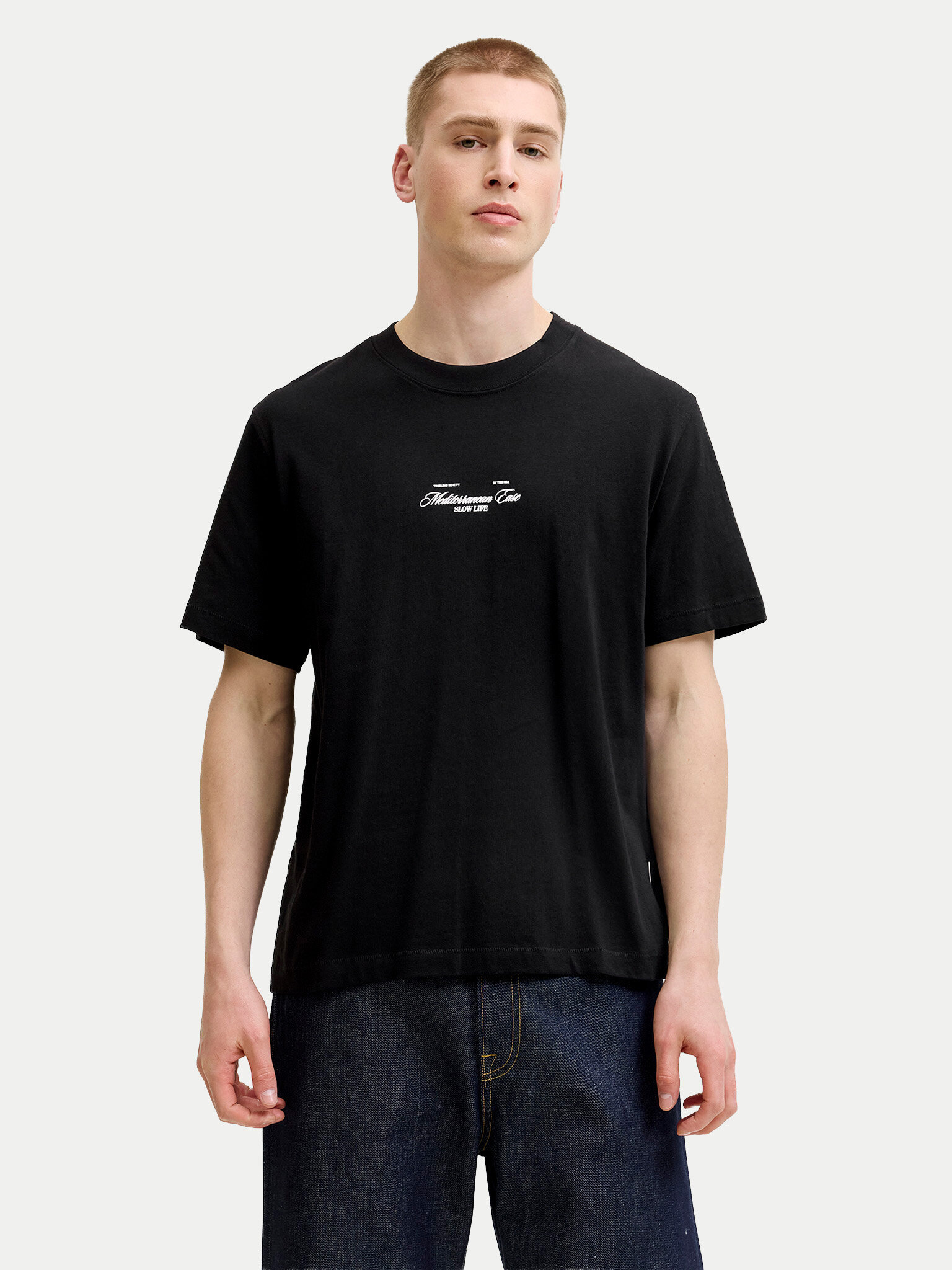 Jack & Jones T-Shirt, Velikost:M, Barva: Černá, Cassis 12295050