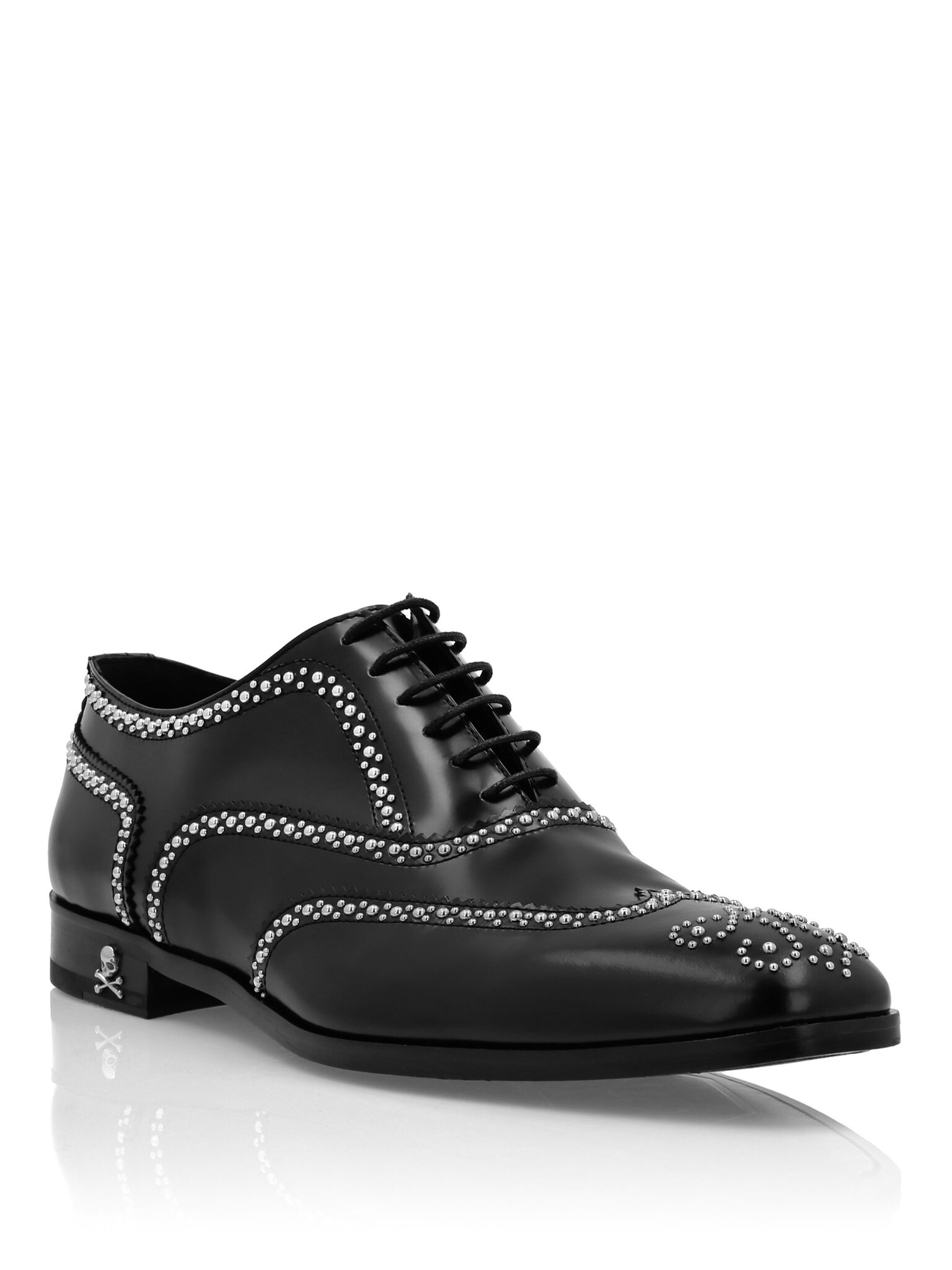 PHILIPP PLEIN Trzewiki, rozmiar 45 Czarne, 9801