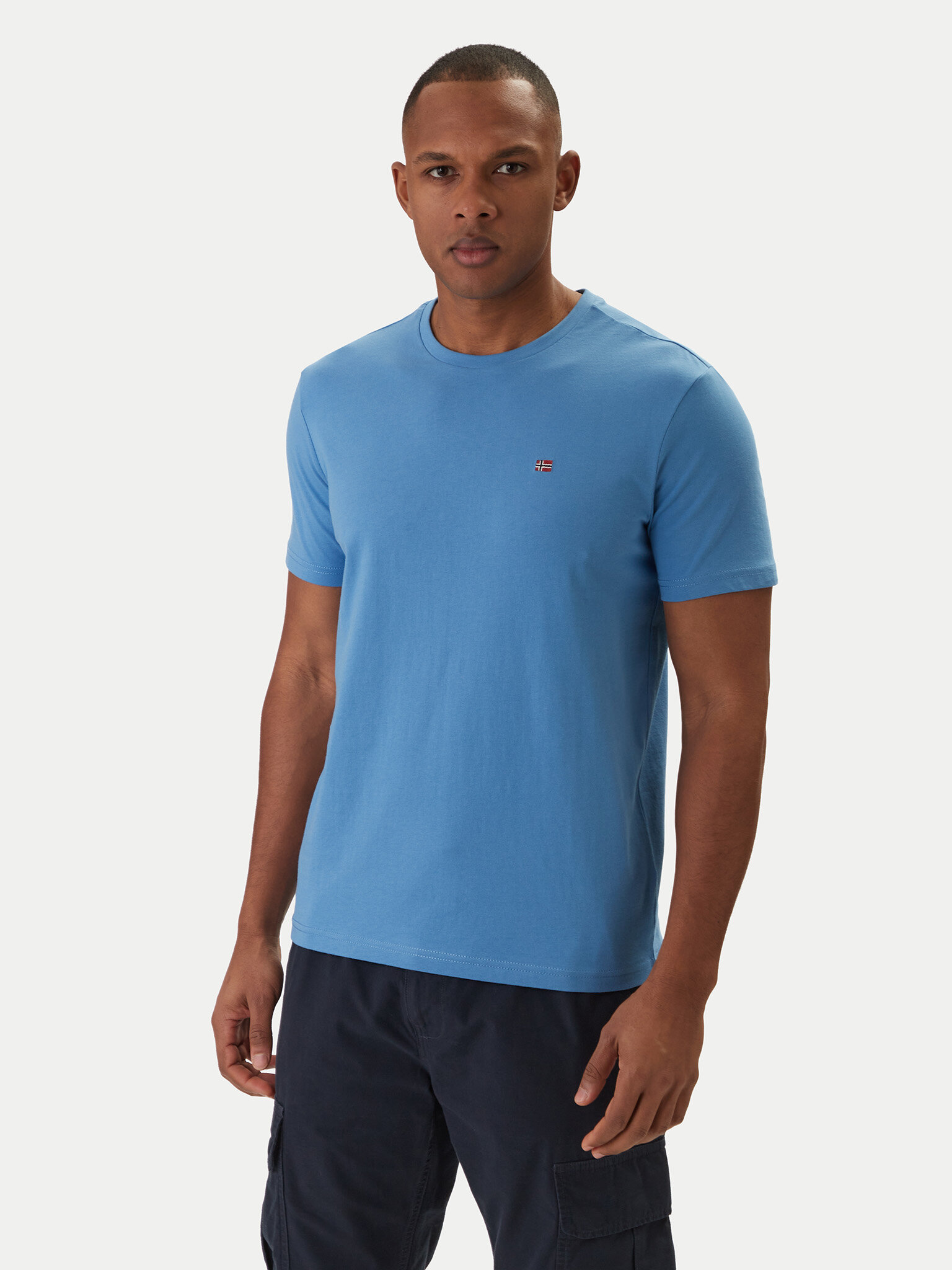 Napapijri T-Shirt, Velikost:L, Barva: Modrá, Salis NP0A4H8D
