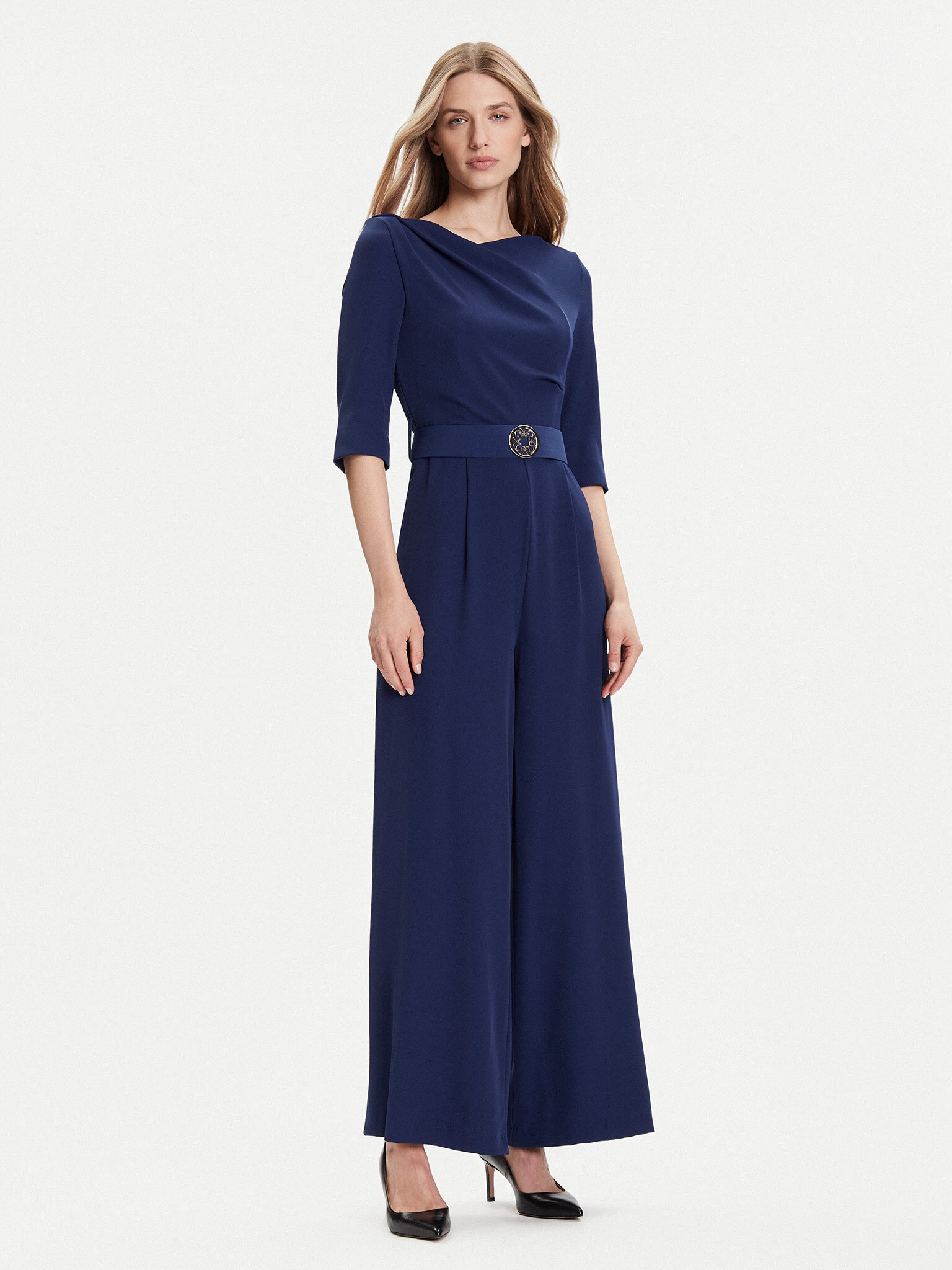 Rinascimento Jumpsuit CFC0125314003 Blu scuro Regular Fit