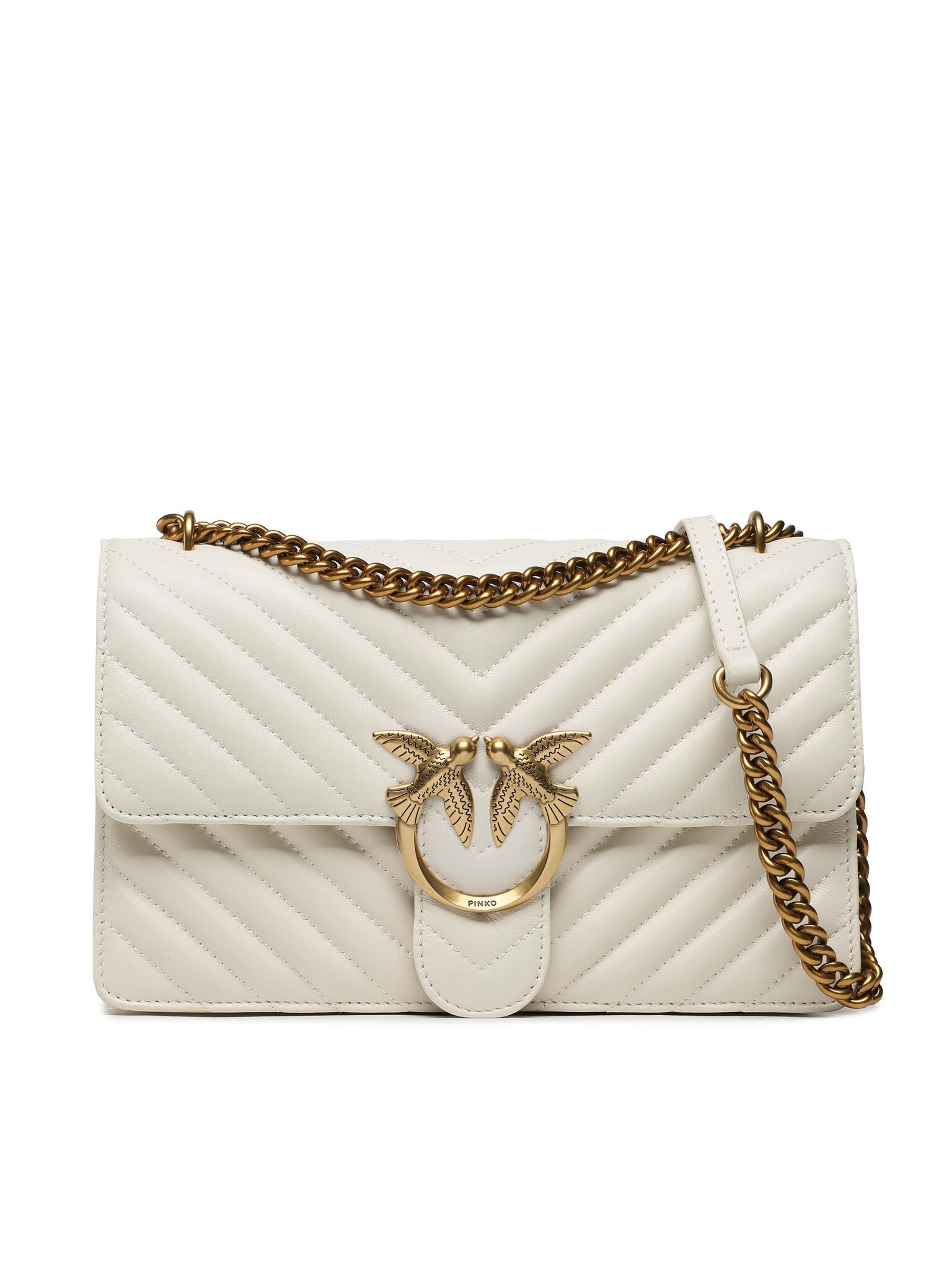 Pinko Borsetta Love One Classic 100941 A0GK Bianco
