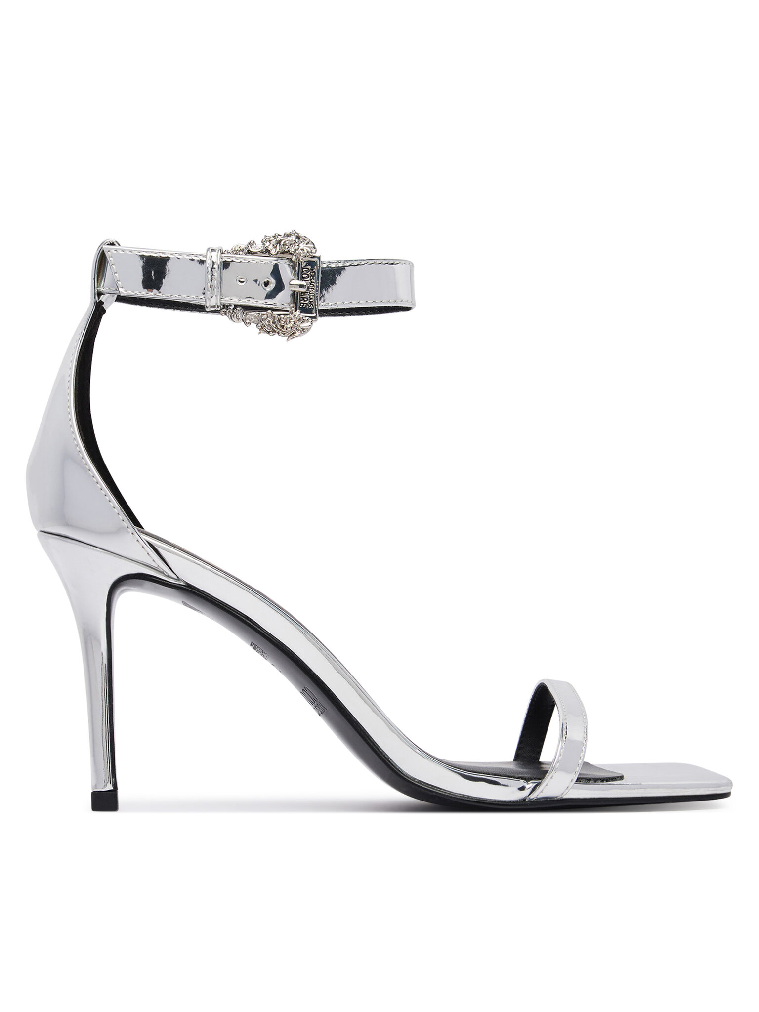 Versace Jeans Couture Sandály 80VA3S76 ZS406 Stříbrná