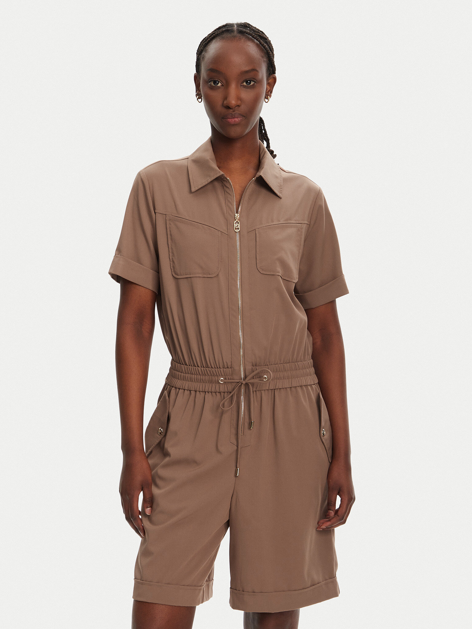 Liu Jo Sport Jumpsuit TA5145 TS922 Marrone Regular Fit