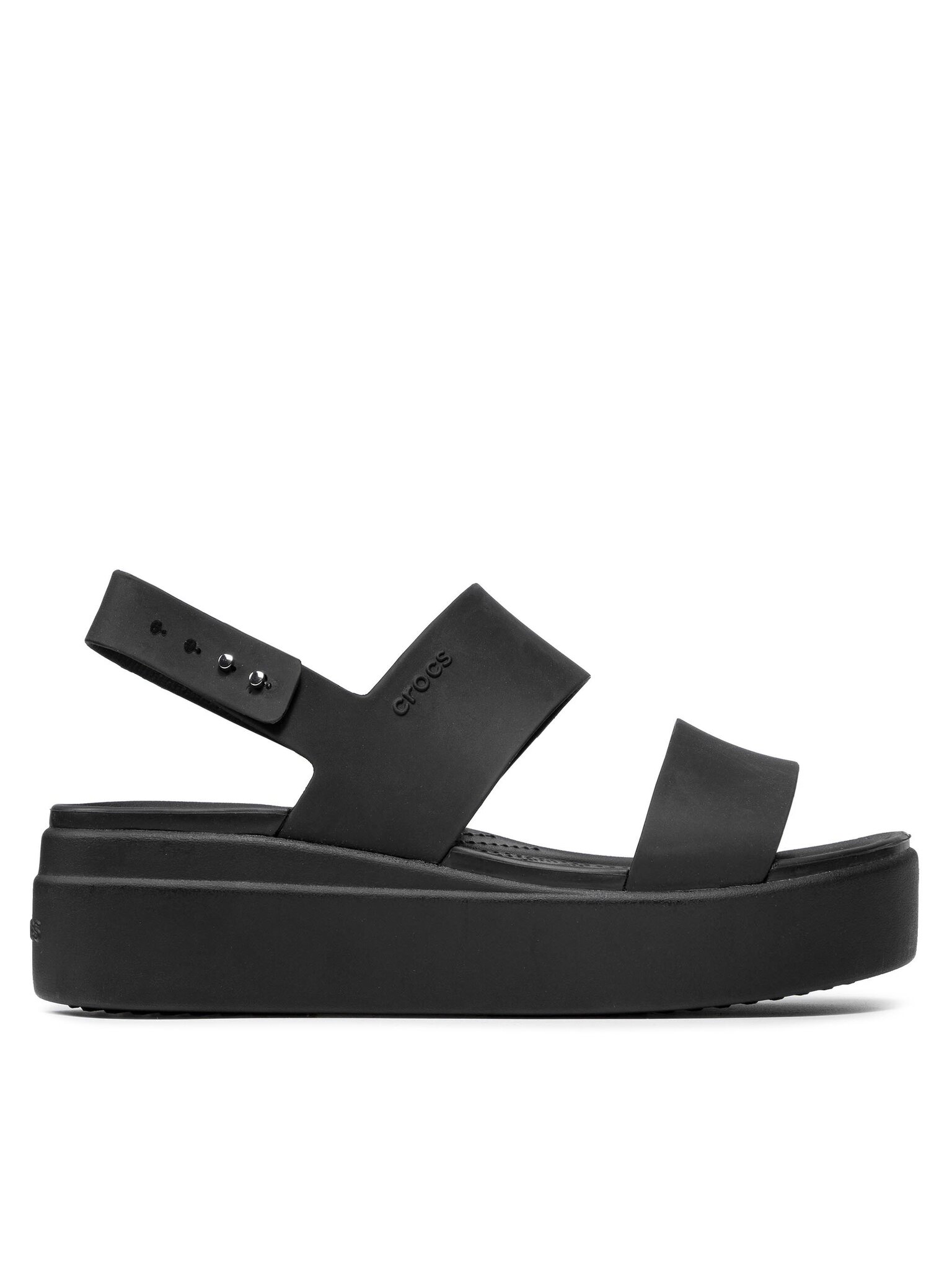 Crocs Sandály Brooklyn Low Wedge W 206453 Černá