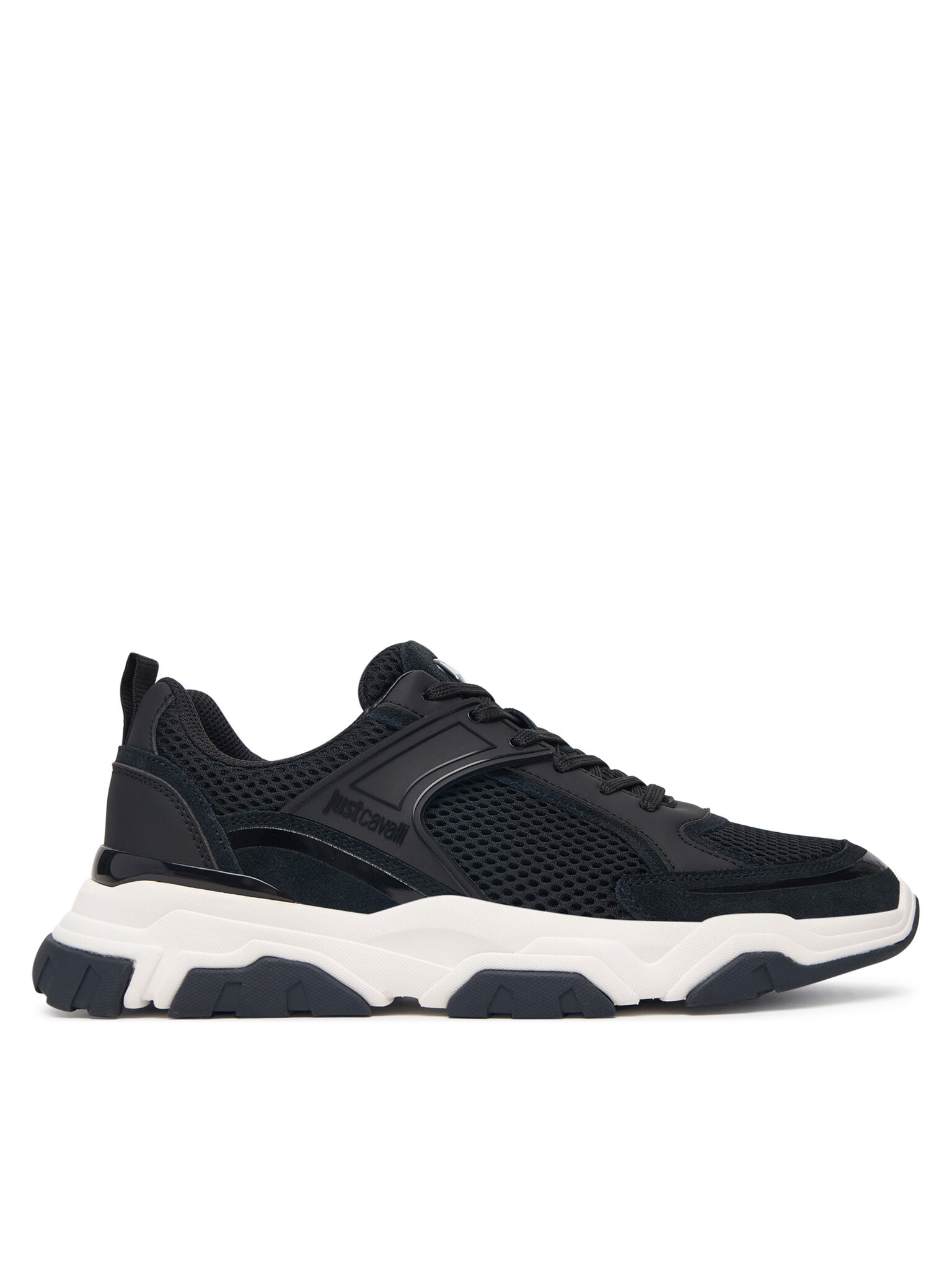 Pánské Just Cavalli Sneakersy, Velikost:45, Barva: Černá, 80QA3SH5 ZSE66