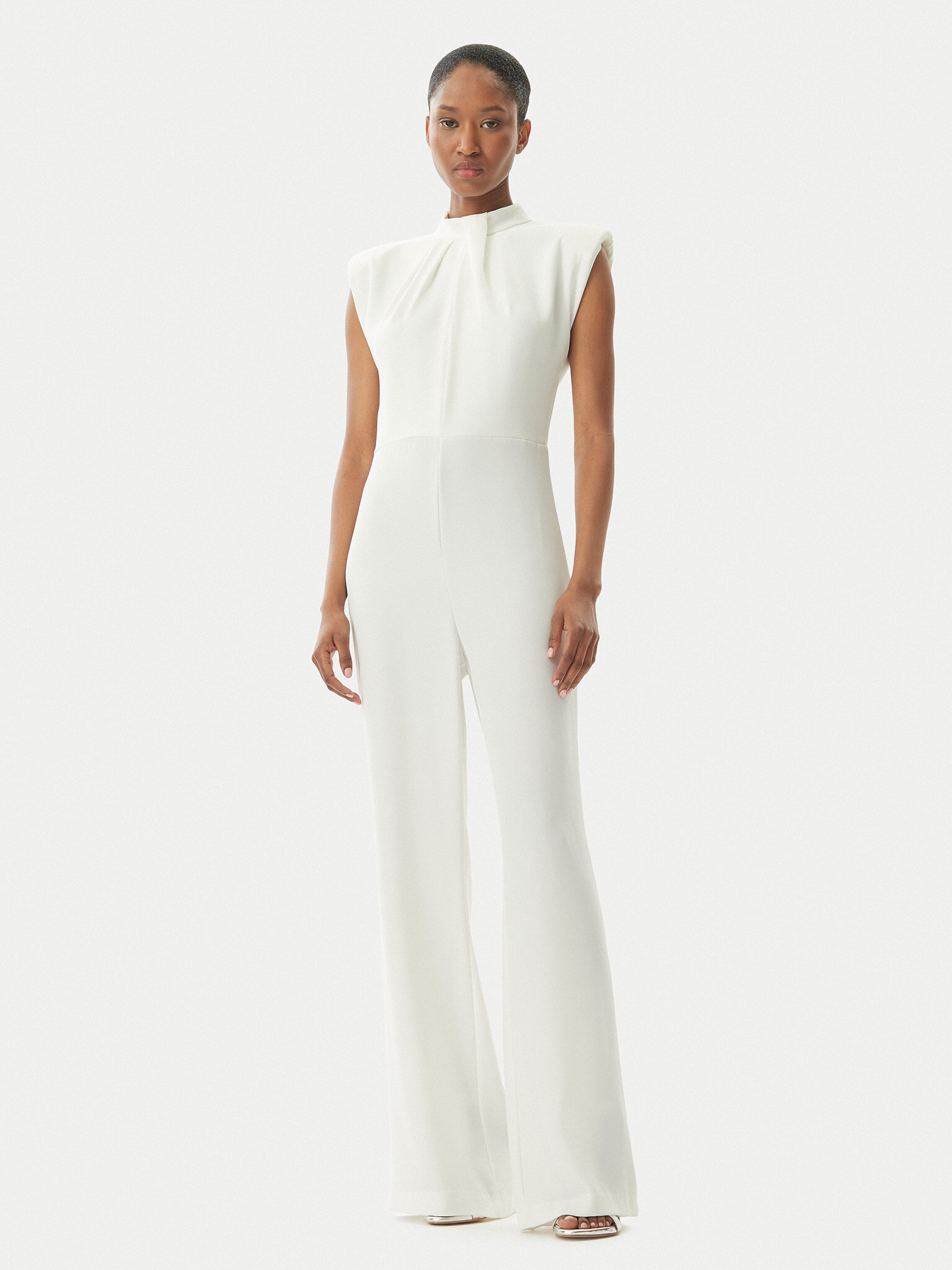 Rinascimento Jumpsuit CFC0123795003 Bianco Regular Fit