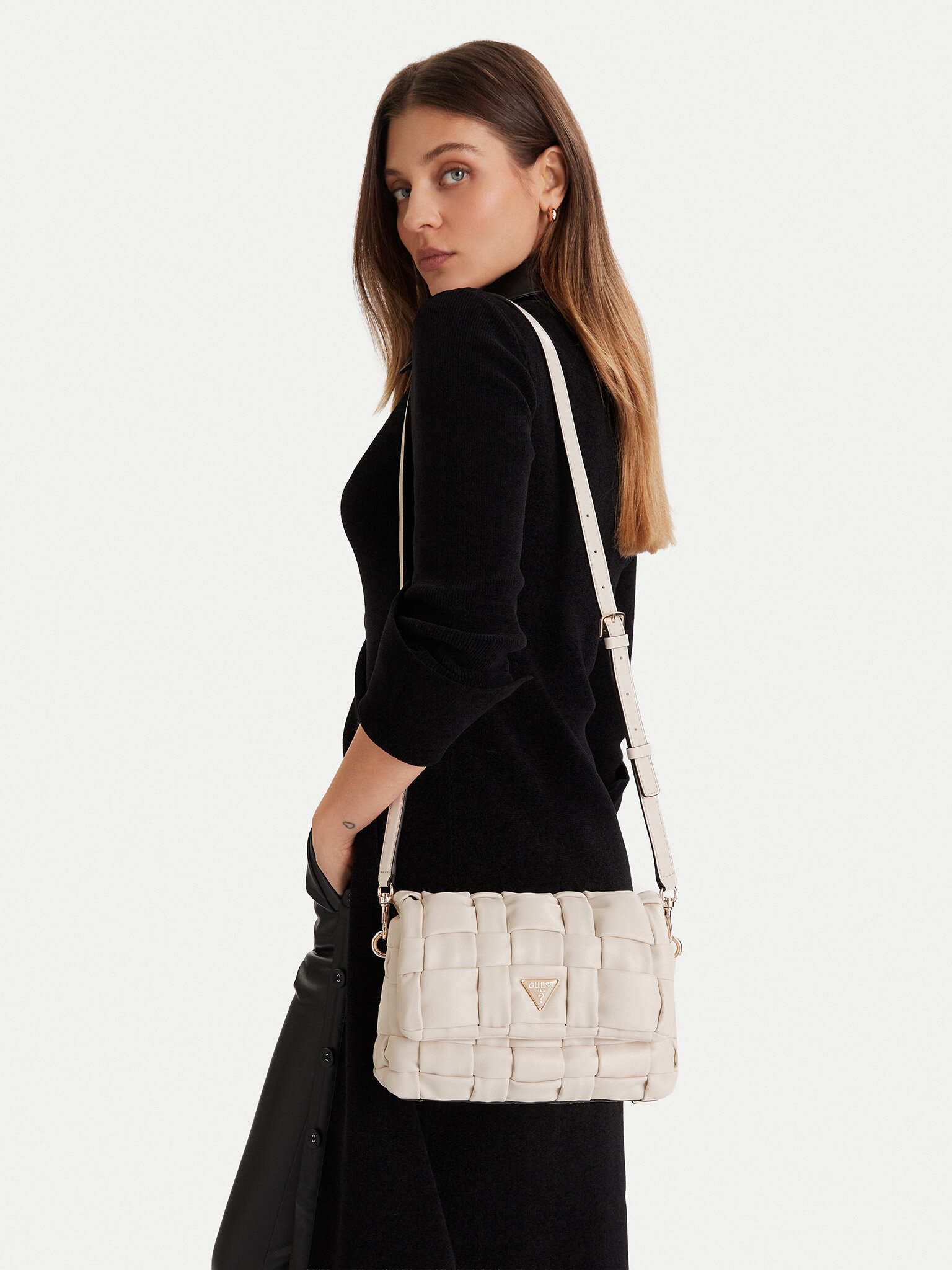 Guess Borsetta Marion HWWG80 72190 Écru