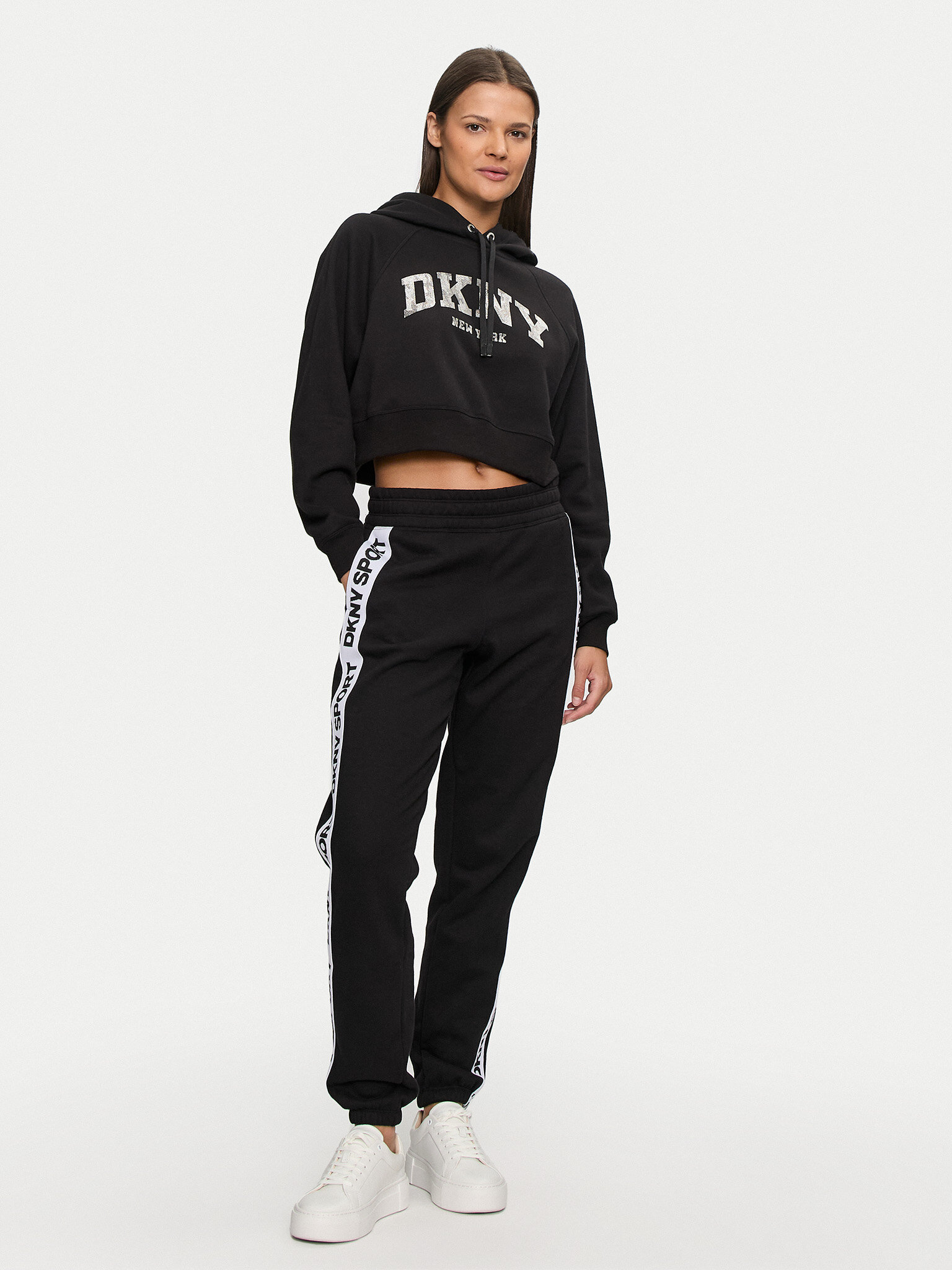DKNY Sport DKNY Sport Bluza DP4T9938 Czarny Regular Fit