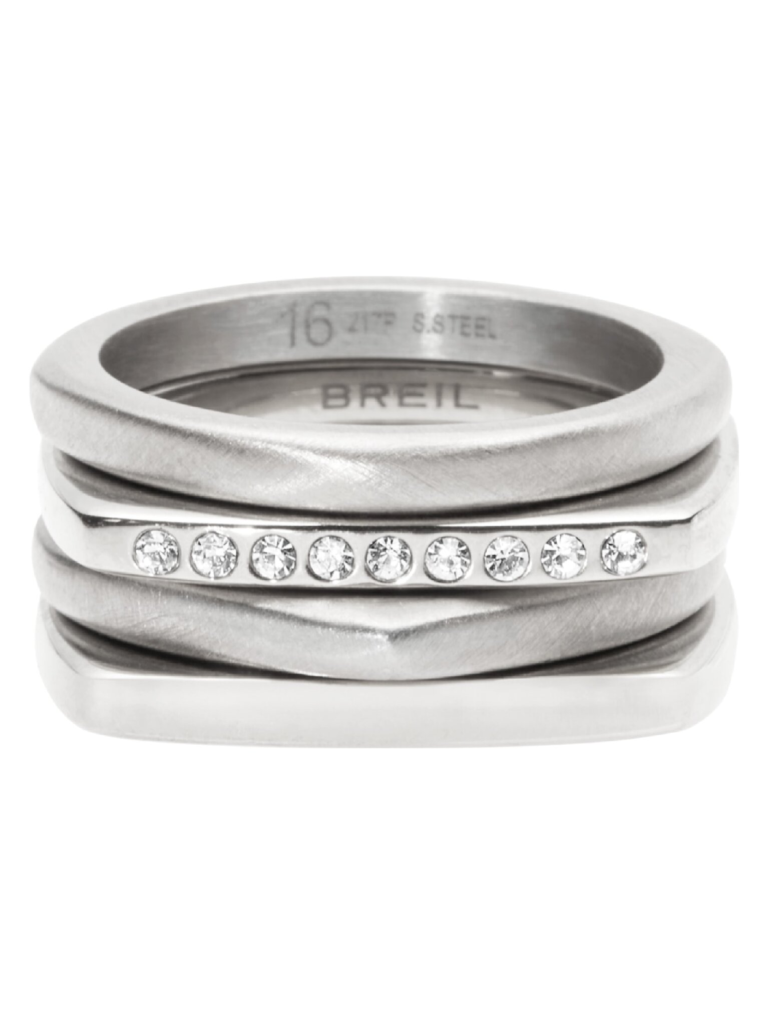 Breil Anello TETRA Argento