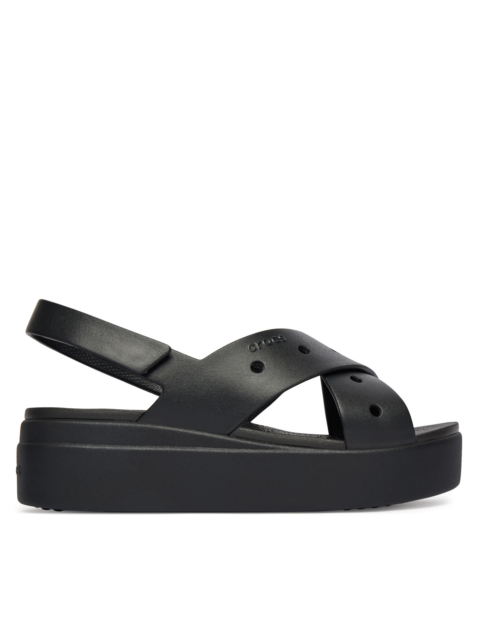 Crocs Sandály Brooklyn 4U Cross Strap Sandal 212254 Černá